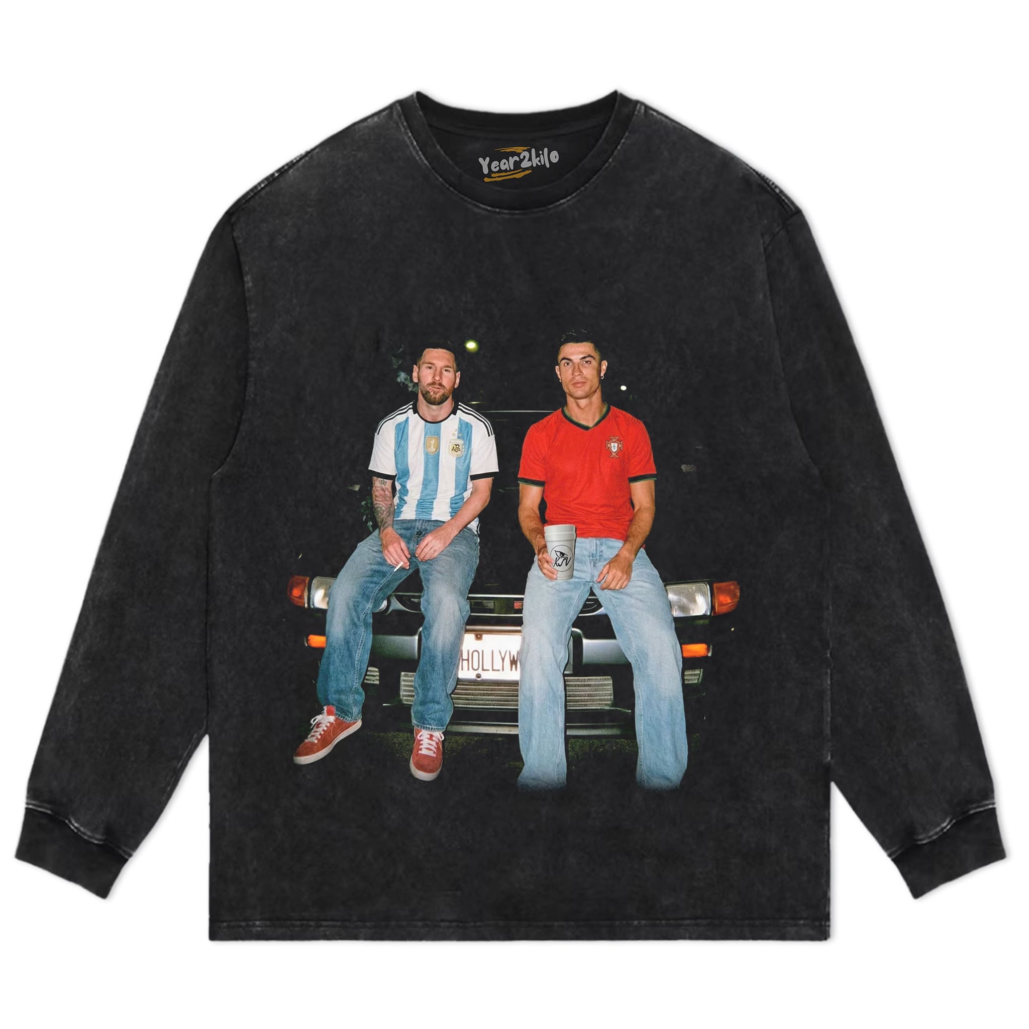 CRISTIANO RONALDO & LIONEL MESSI FUNNY GRAPHIC TANK TOP & TEE & LONG SLEEVE & LAYERED LS & HOODIE