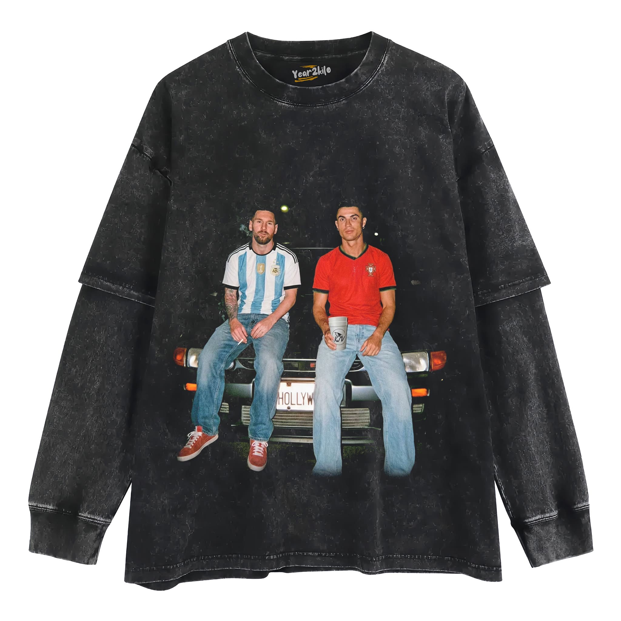 CRISTIANO RONALDO & LIONEL MESSI FUNNY GRAPHIC TANK TOP & TEE & LONG SLEEVE & LAYERED LS & HOODIE