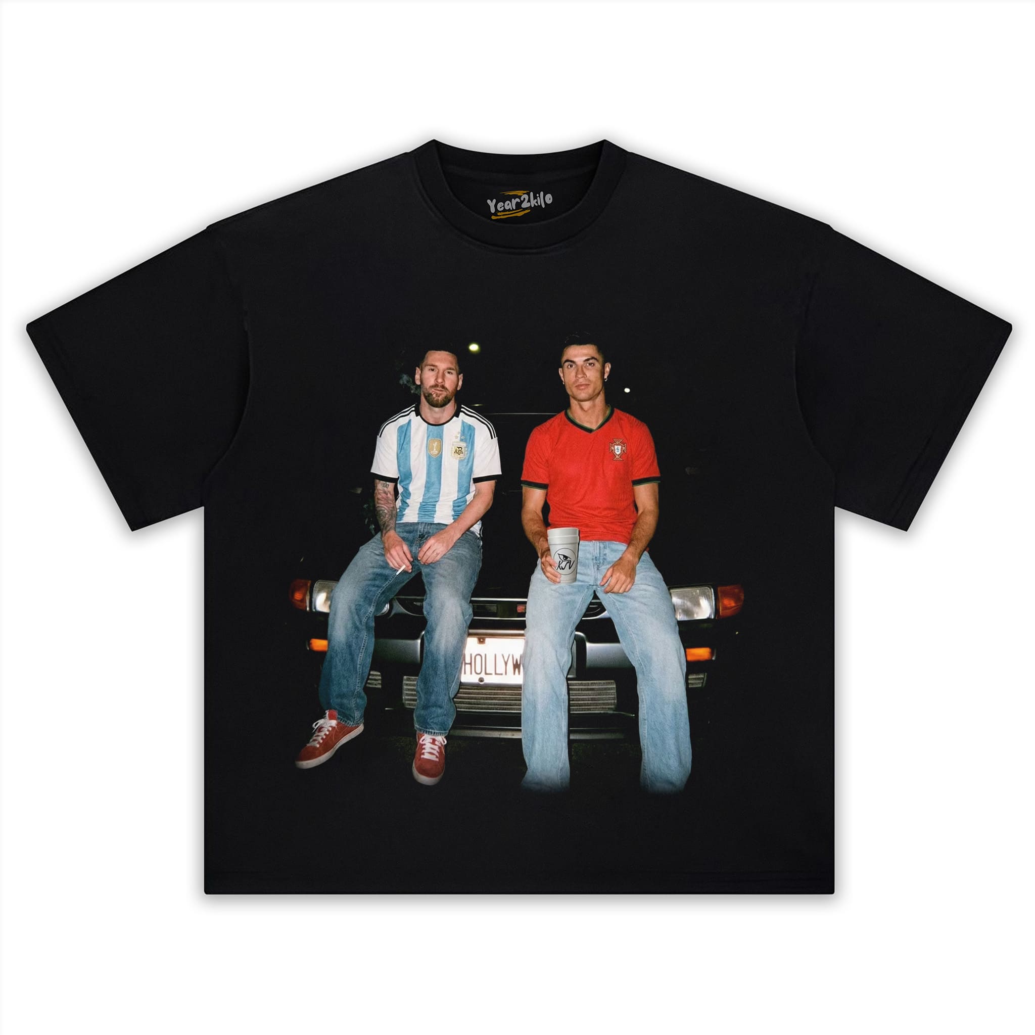 CRISTIANO RONALDO & LIONEL MESSI FUNNY GRAPHIC TANK TOP & TEE & LONG SLEEVE & LAYERED LS & HOODIE