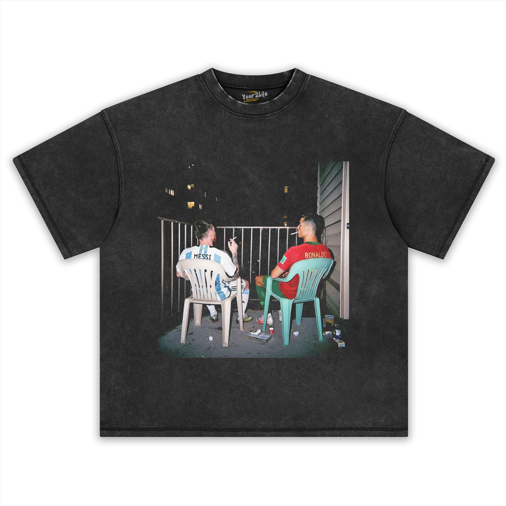 CRISTIANO RONALDO & LIONEL MESSI FUNNY GRAPHIC V1 TANK TOP & TEE & LONG SLEEVE & LAYERED LS & HOODIE