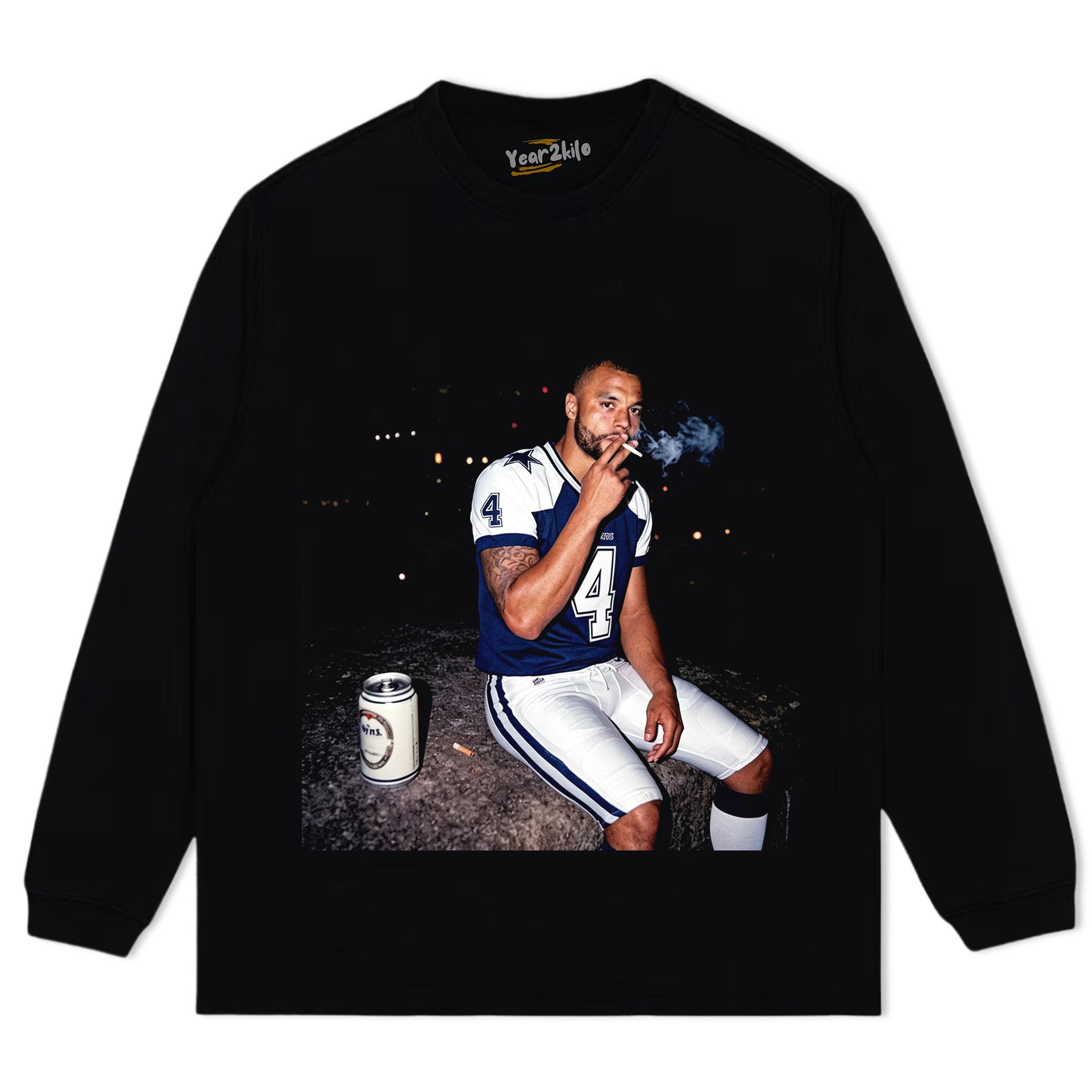 DAK PRESCOTT FOOTBALL TANK TOP & TEE & LONG SLEEVE & LAYERED LS & HOODIE