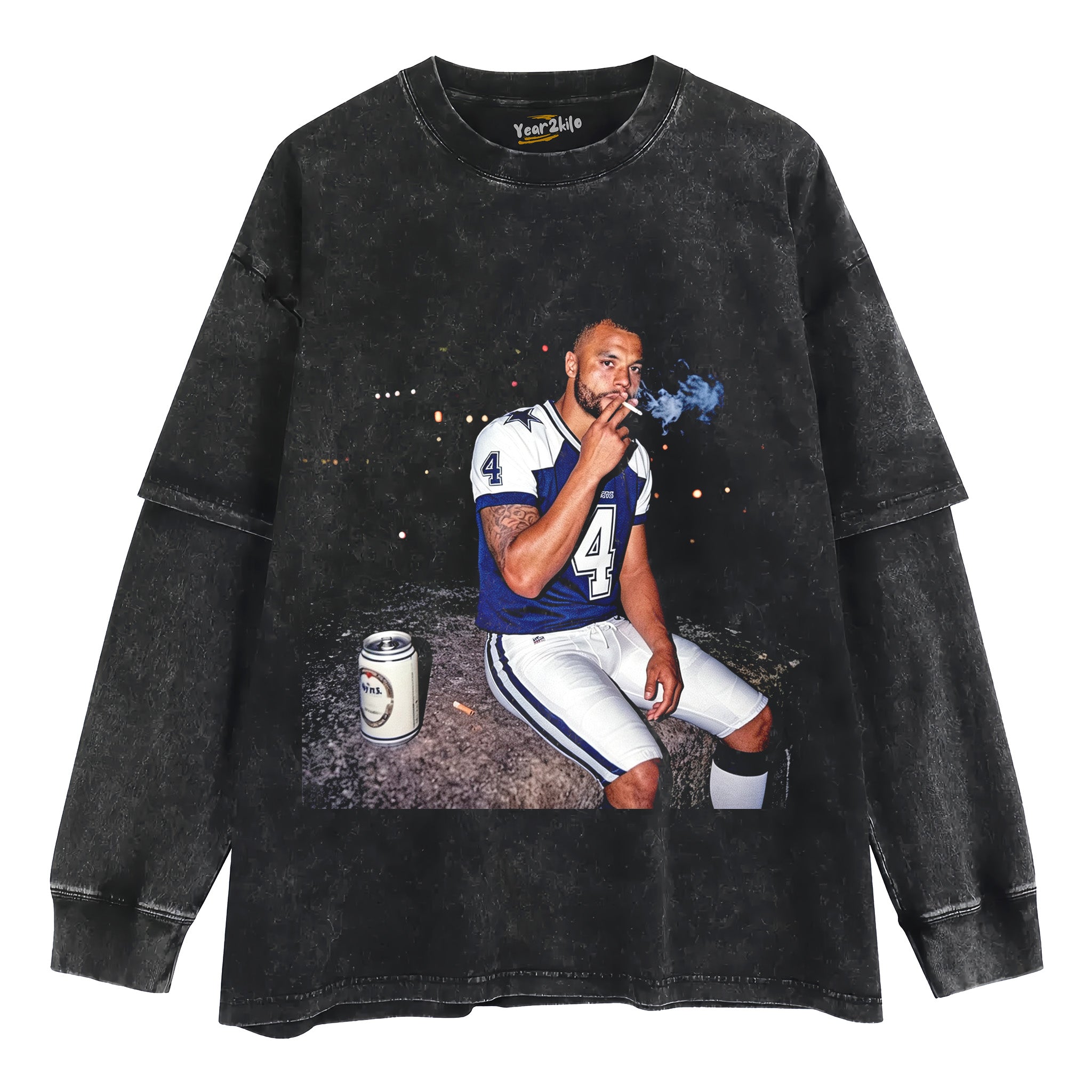 DAK PRESCOTT FOOTBALL TANK TOP & TEE & LONG SLEEVE & LAYERED LS & HOODIE