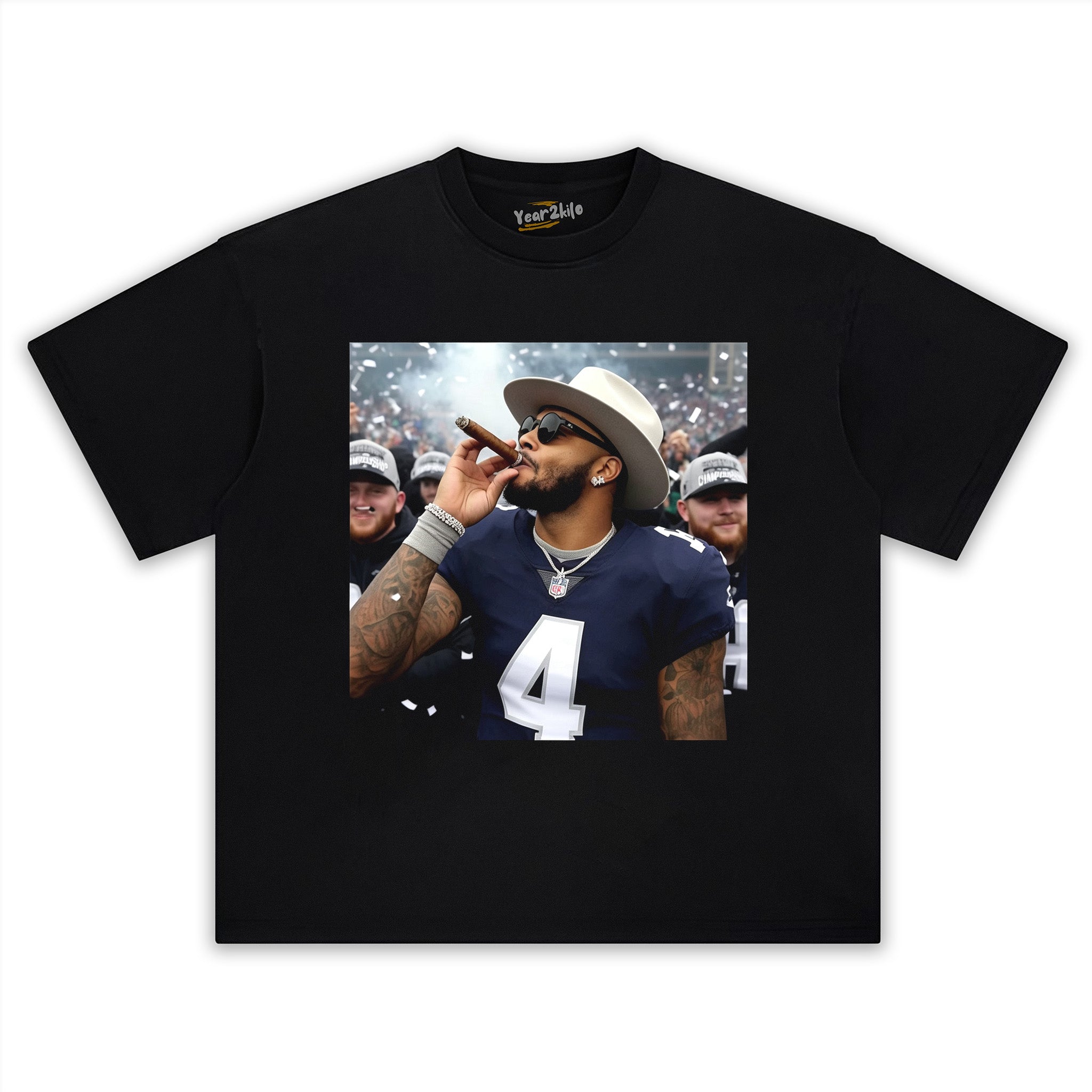 DAK PRESCOTT FOOTBALL V1 TANK TOP & TEE & LONG SLEEVE & LAYERED LS & HOODIE