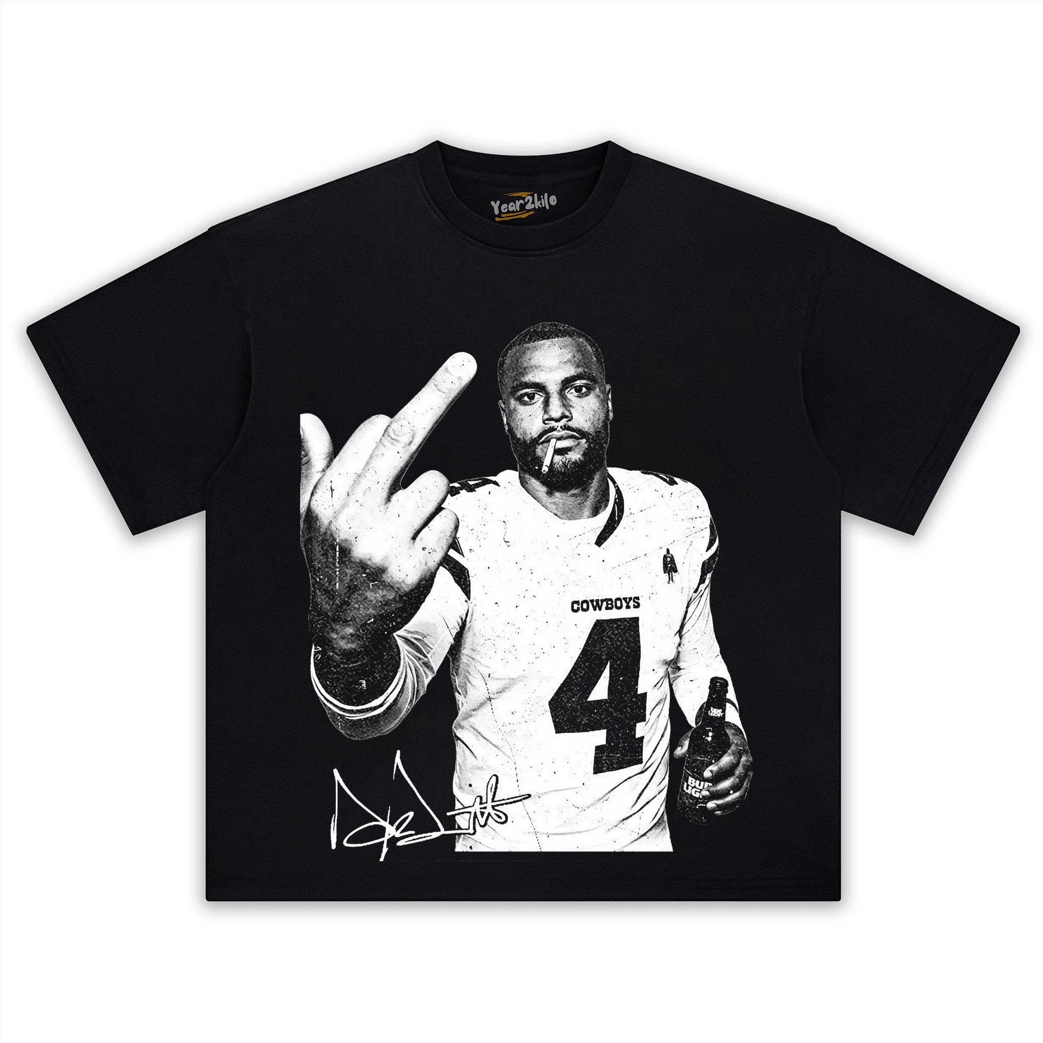 DAK PRESCOTT FOOTBALL V4 TANK TOP & TEE & LONG SLEEVE & LAYERED LS & HOODIE