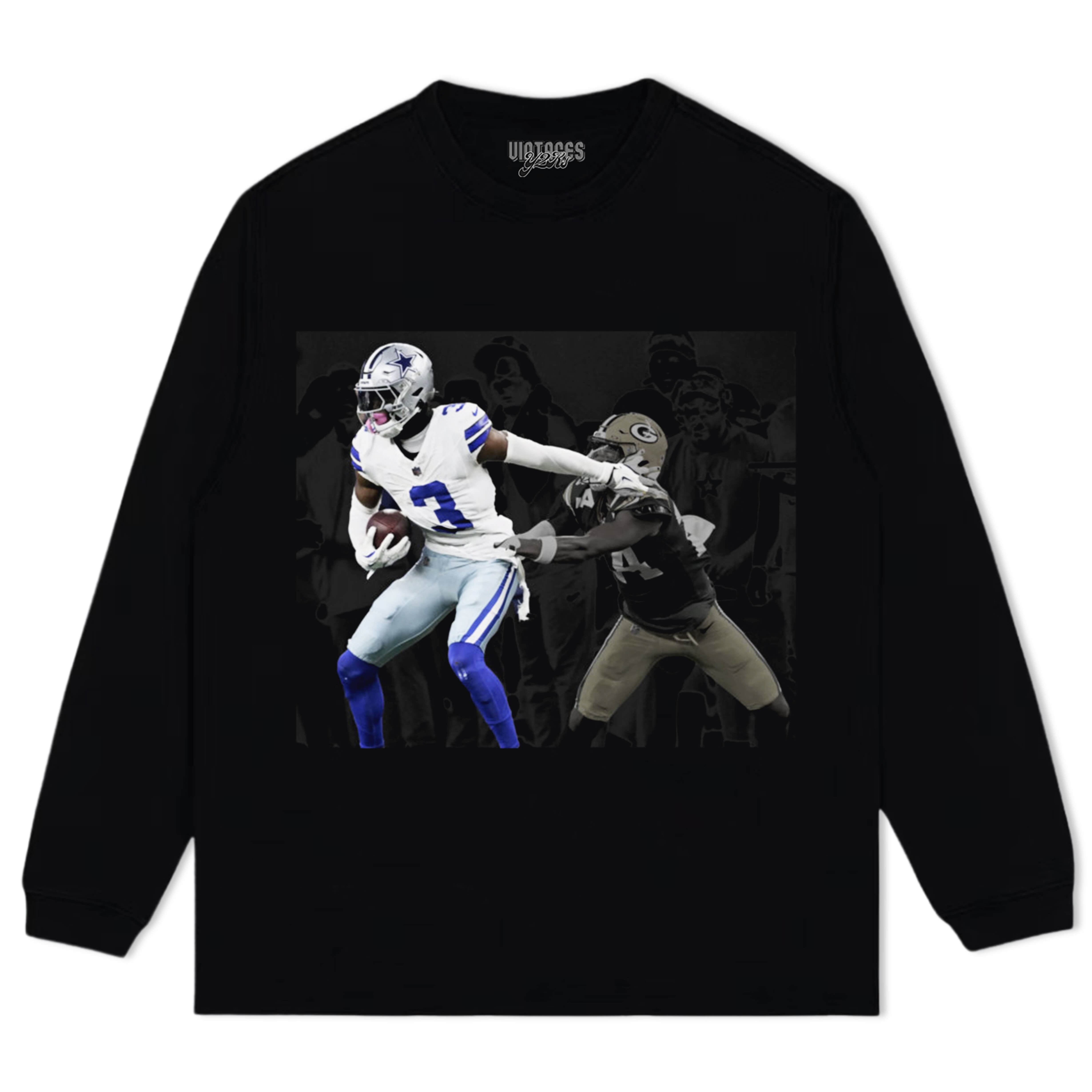 DALLAS COWBOY GEORGE PICKENS GRAPHIC VINTAGE TEE & LS & HOODIE