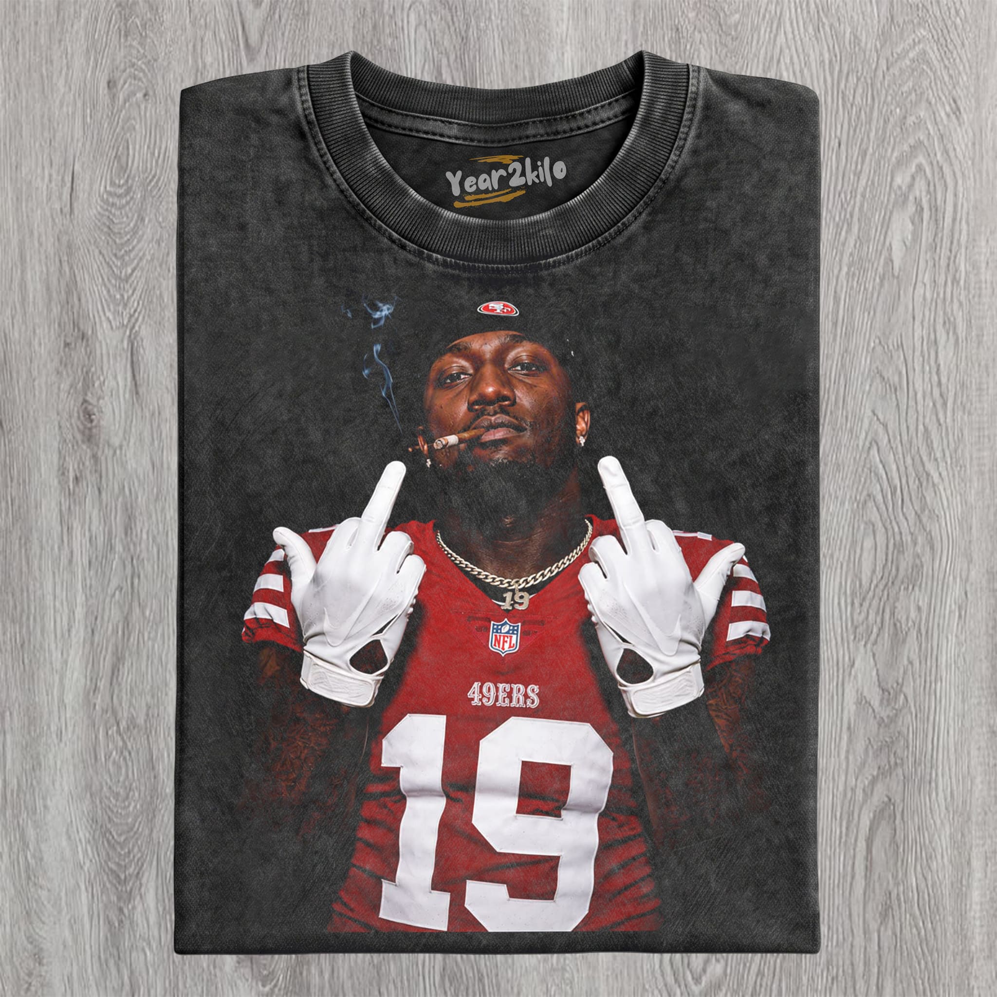 DEEBO SAMUEL - MIDDLE FINGER V4 TANK TOP & TEE & LONG SLEEVE & LAYERED LS & HOODIE