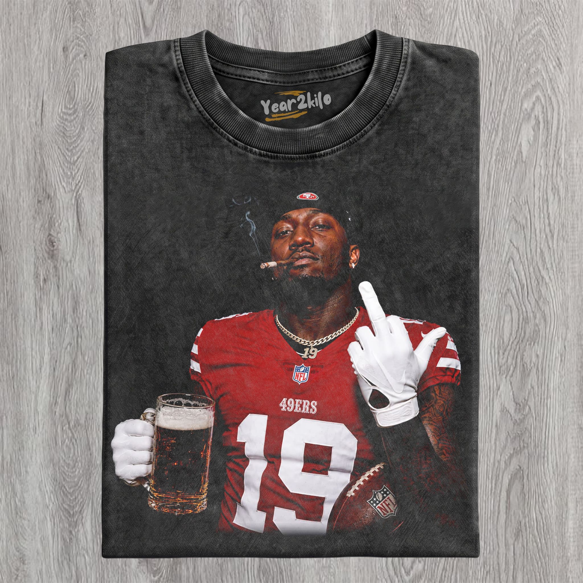 DEEBO SAMUEL - MIDDLE FINGER V5 TANK TOP & TEE & LONG SLEEVE & LAYERED LS & HOODIE