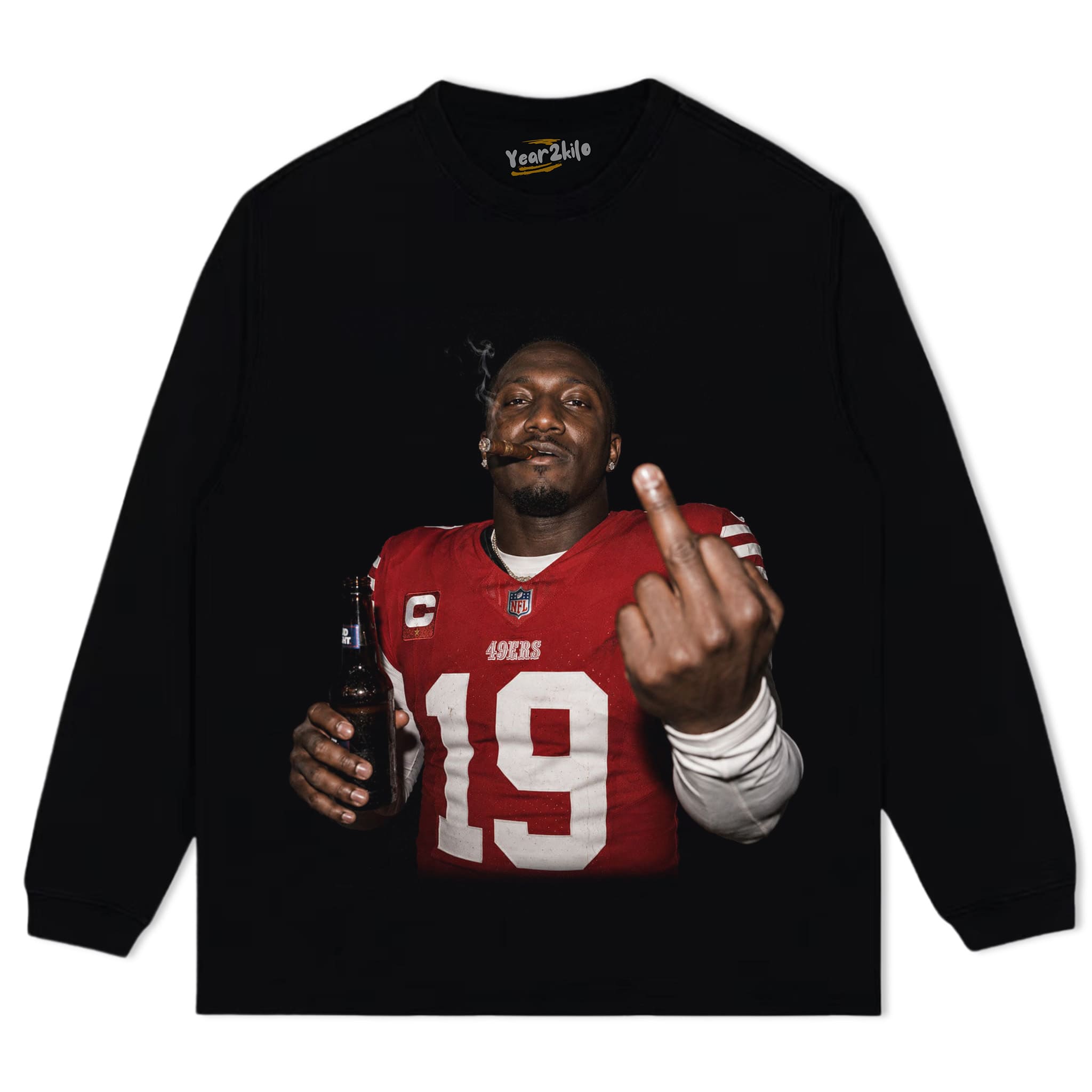 DEEBO SAMUEL - MIDDLE FINGER TANK TOP & TEE & LONG SLEEVE & LAYERED LS & HOODIE