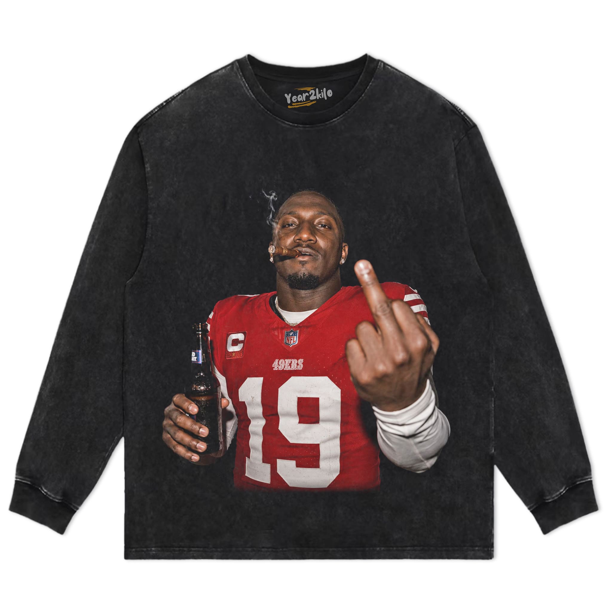 DEEBO SAMUEL - MIDDLE FINGER TANK TOP & TEE & LONG SLEEVE & LAYERED LS & HOODIE