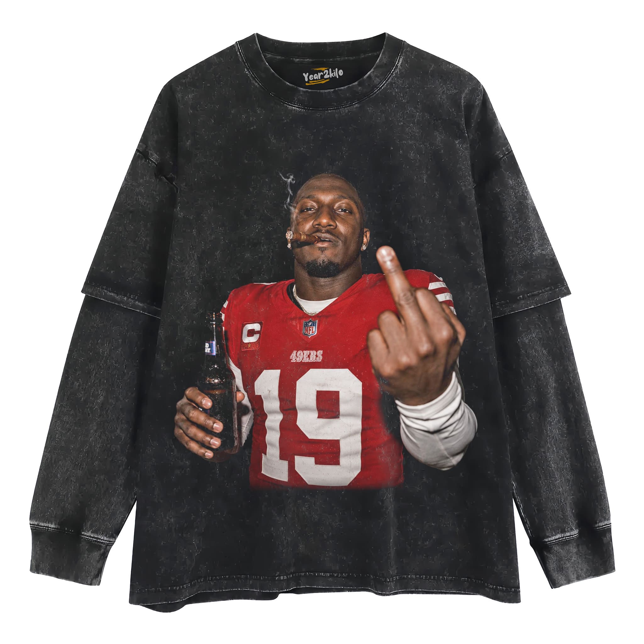 DEEBO SAMUEL - MIDDLE FINGER TANK TOP & TEE & LONG SLEEVE & LAYERED LS & HOODIE