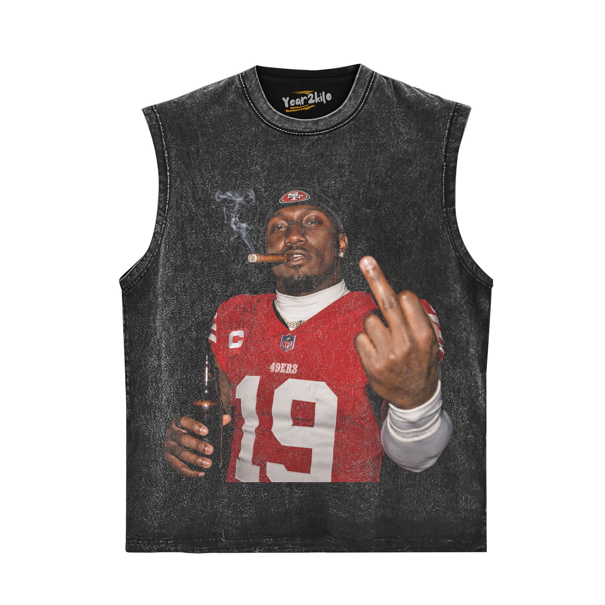 DEEBO SAMUEL - MIDDLE FINGER V2 TANK TOP & TEE & LONG SLEEVE & LAYERED LS & HOODIE