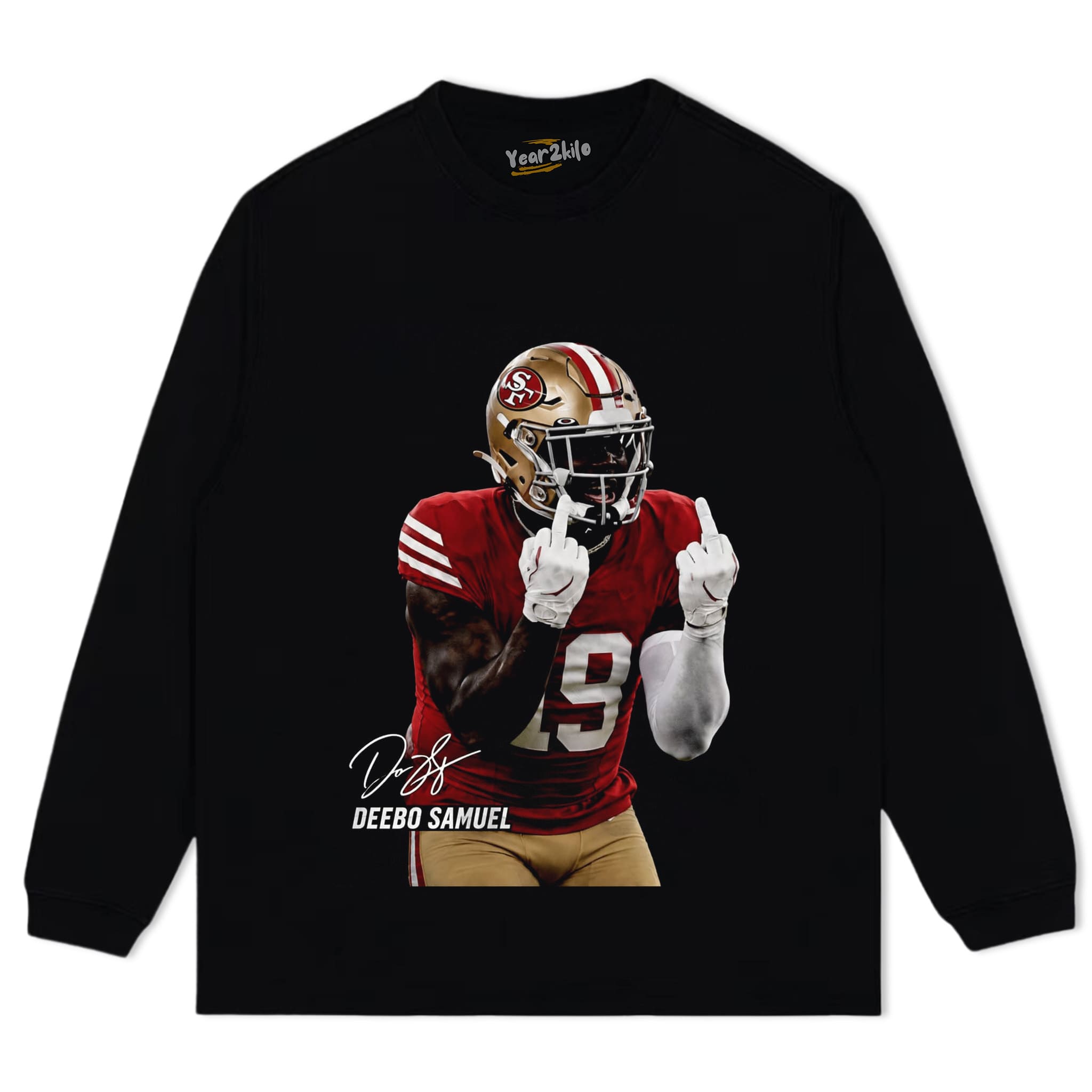 DEEBO SAMUEL - MIDDLE FINGER V3 TANK TOP & TEE & LONG SLEEVE & LAYERED LS & HOODIE