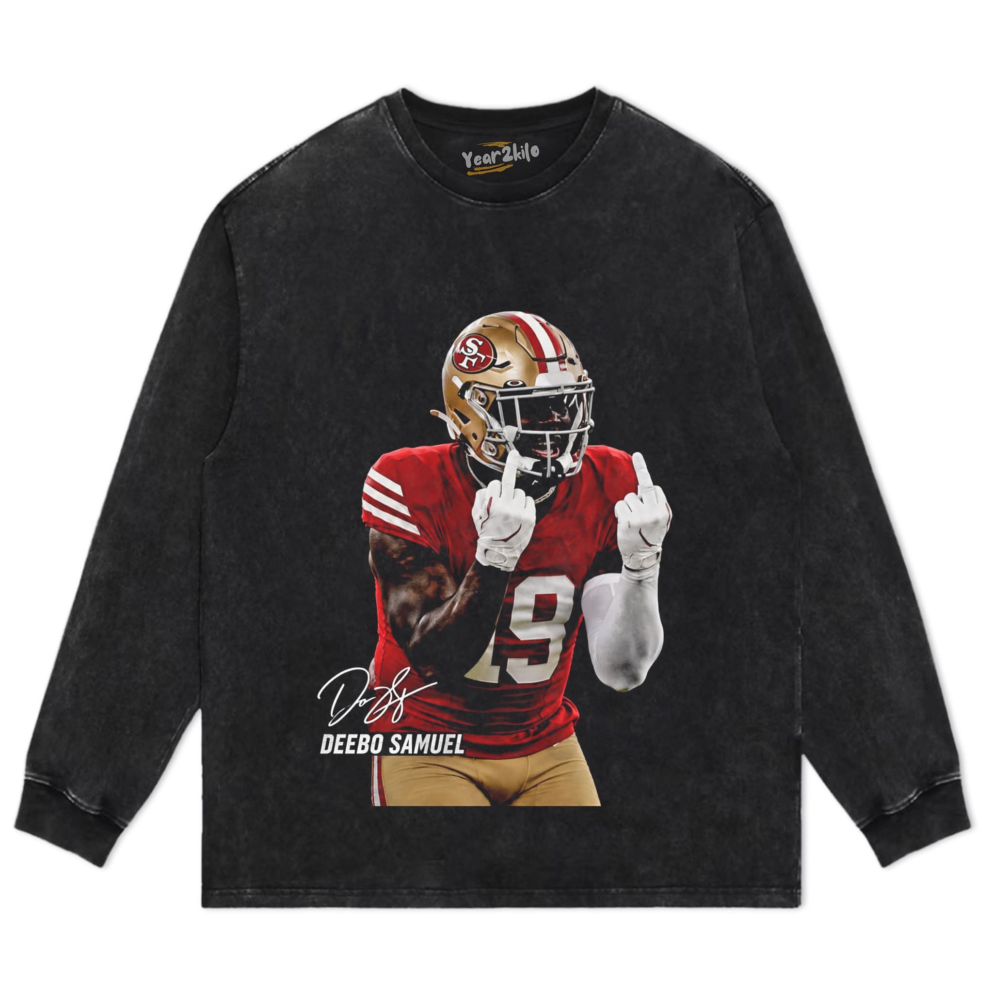DEEBO SAMUEL - MIDDLE FINGER V3 TANK TOP & TEE & LONG SLEEVE & LAYERED LS & HOODIE