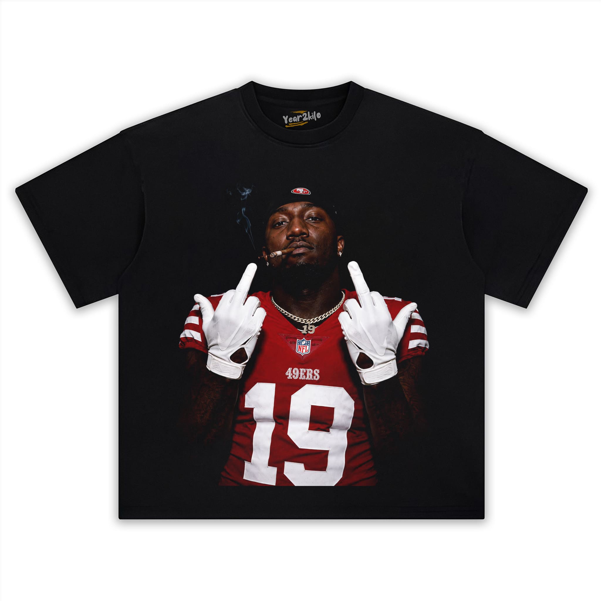 DEEBO SAMUEL - MIDDLE FINGER V4 TANK TOP & TEE & LONG SLEEVE & LAYERED LS & HOODIE