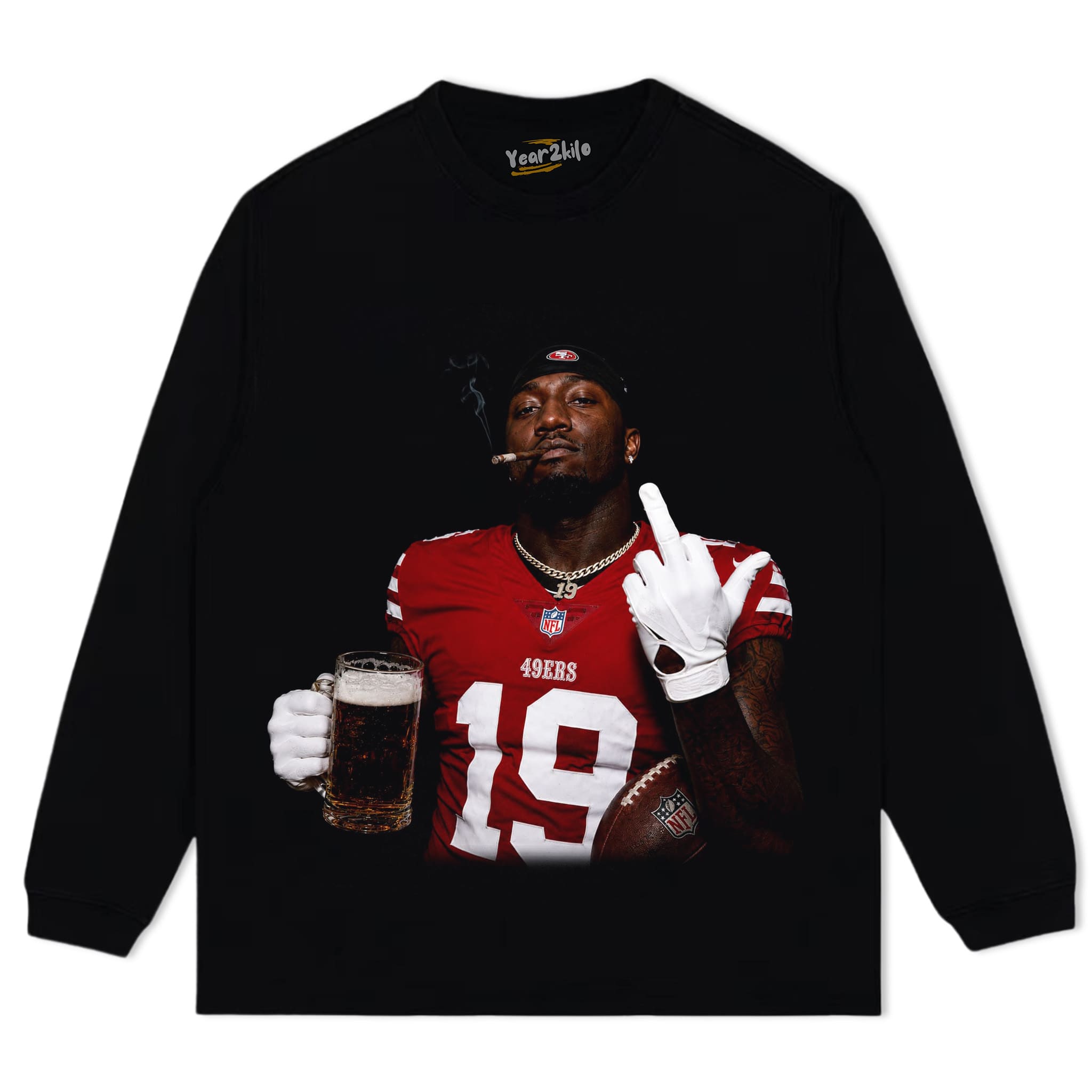 DEEBO SAMUEL - MIDDLE FINGER V5 TANK TOP & TEE & LONG SLEEVE & LAYERED LS & HOODIE