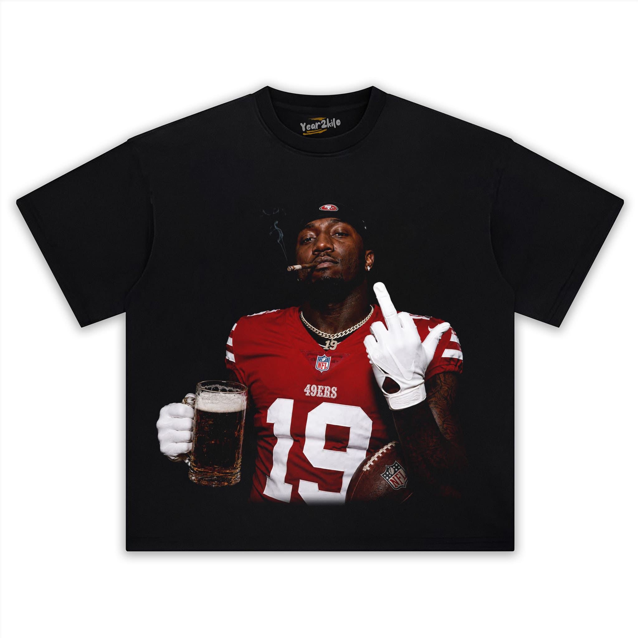 DEEBO SAMUEL - MIDDLE FINGER V5 TANK TOP & TEE & LONG SLEEVE & LAYERED LS & HOODIE