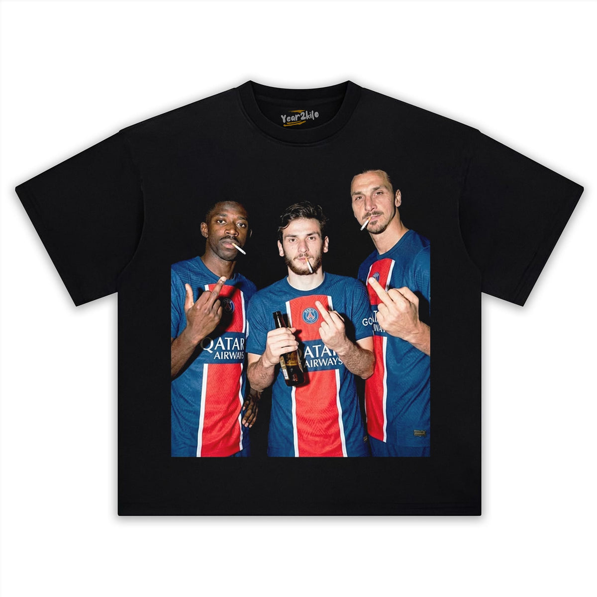 DEMBÉLÉ, KVARA, AND ZLATAN PSG SOCCER TANK TOP & TEE & LONG SLEEVE & LAYERED LS & HOODIE