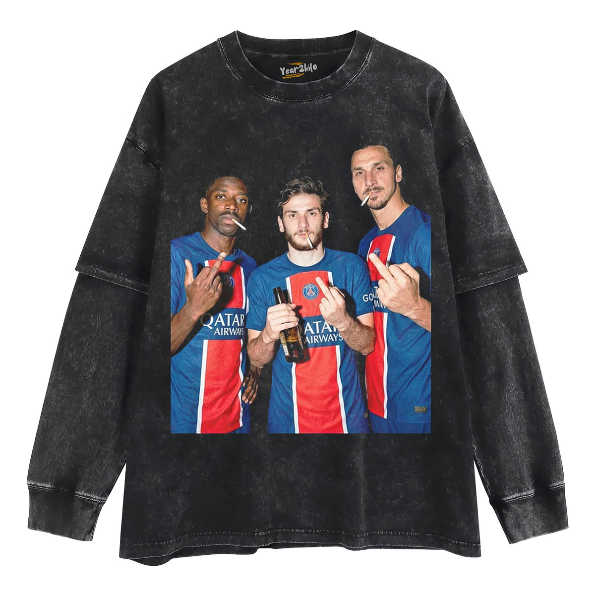 DEMBÉLÉ, KVARA, AND ZLATAN PSG SOCCER TANK TOP & TEE & LONG SLEEVE & LAYERED LS & HOODIE