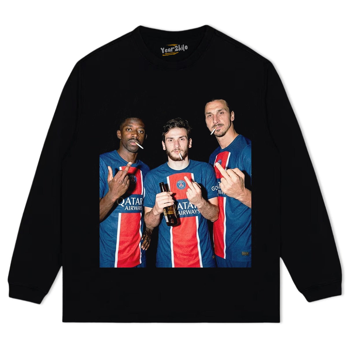 DEMBÉLÉ, KVARA, AND ZLATAN PSG SOCCER TANK TOP & TEE & LONG SLEEVE & LAYERED LS & HOODIE