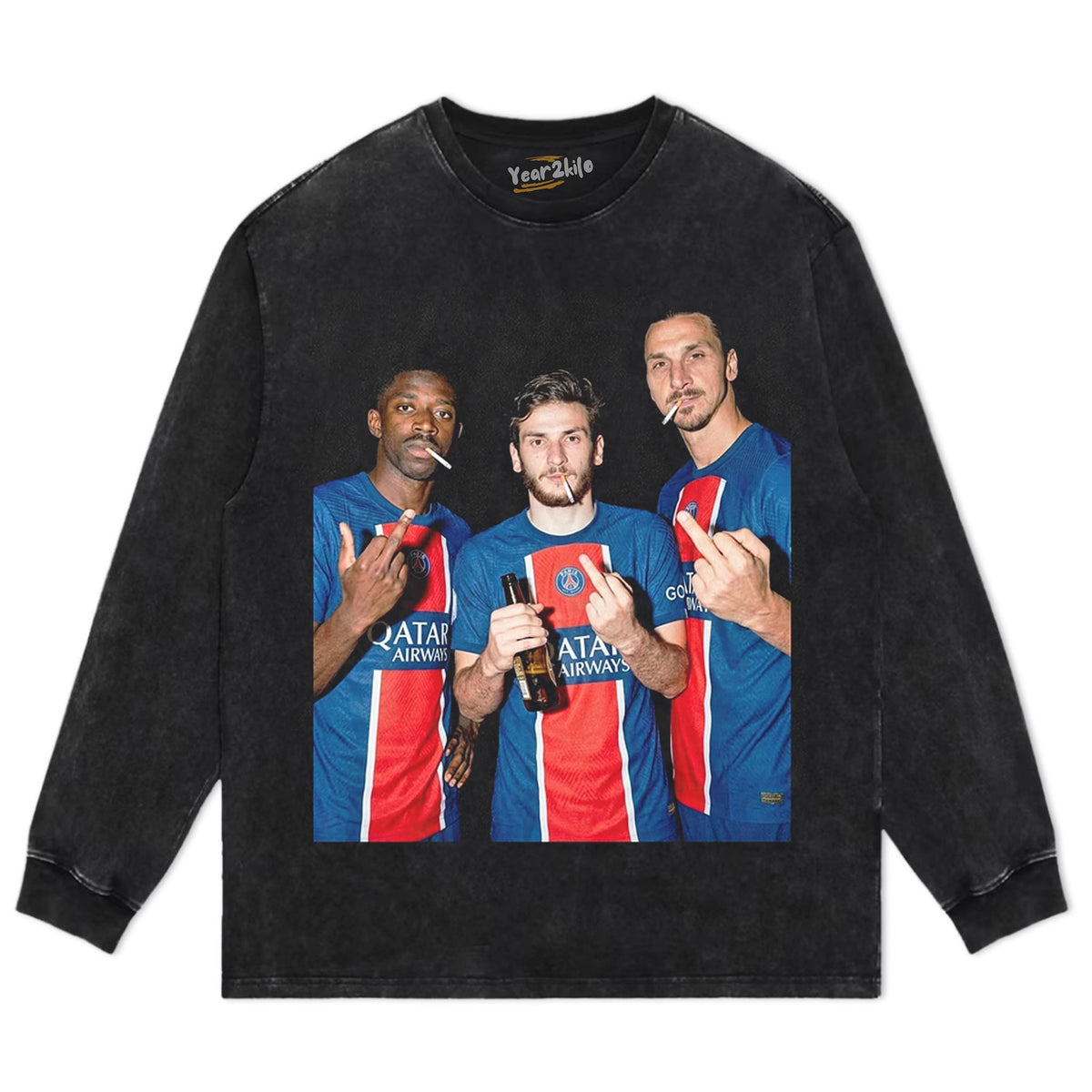 DEMBÉLÉ, KVARA, AND ZLATAN PSG SOCCER TANK TOP & TEE & LONG SLEEVE & LAYERED LS & HOODIE