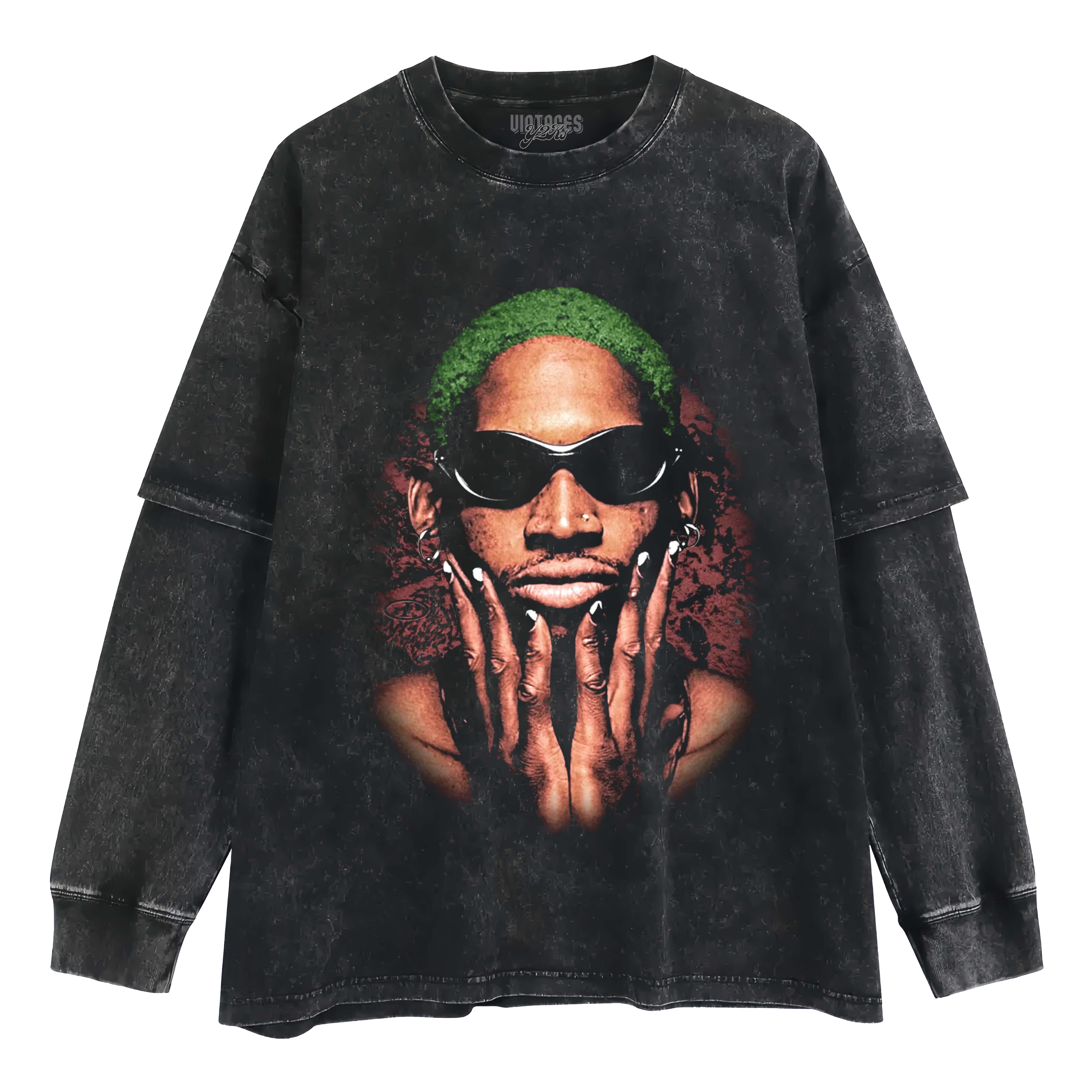 DENNIS RODMAN ICY EXCLUSIVE LAYERED LONG SLEEVE