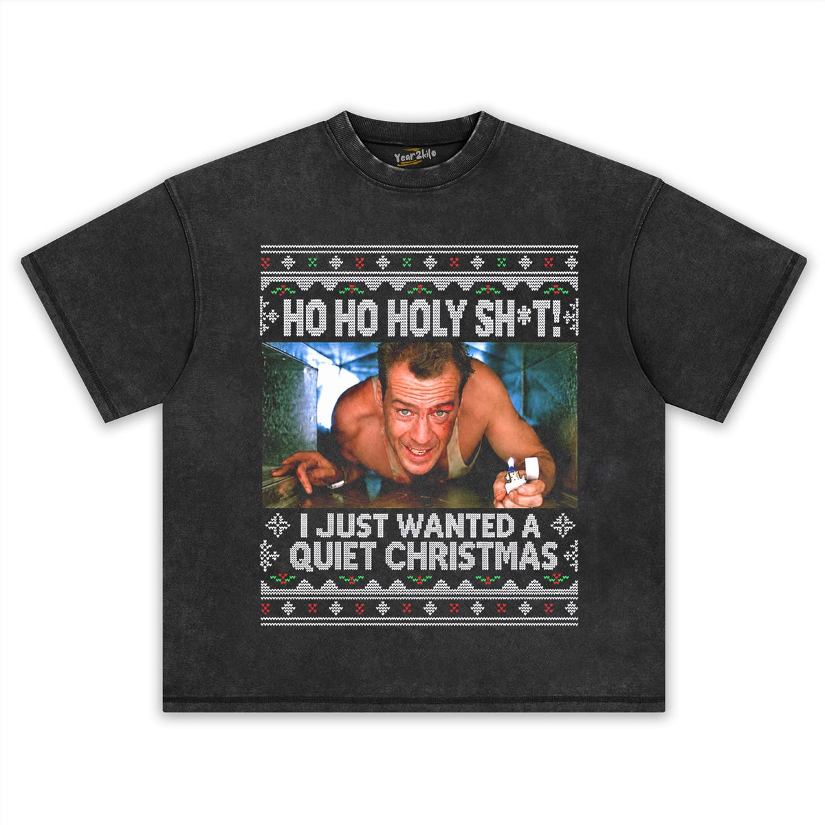 DIE HARD YIPPEE KI YAY CHRISTMA V2 TANK TOP & TEE & LONG SLEEVE & LAYERED LS & HOODIE