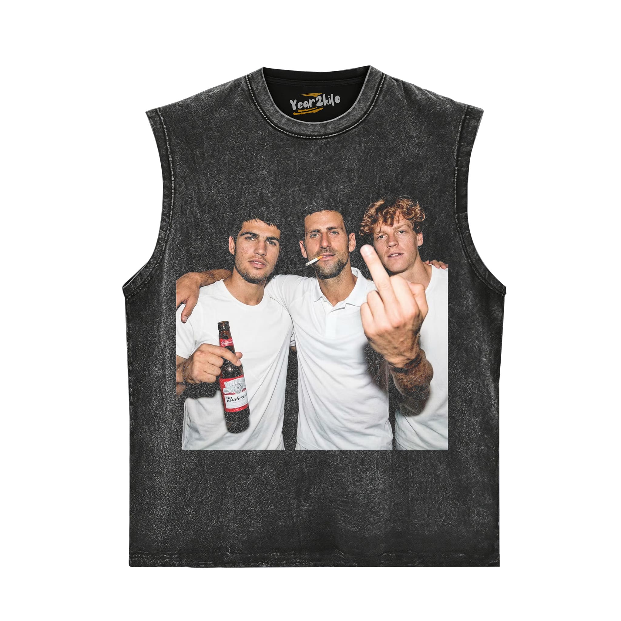 DJOKOVIC & ALCARAZ & SINNER VINTAGE TANK TOP & TEE & LONG SLEEVE & LAYERED LS & HOODIE