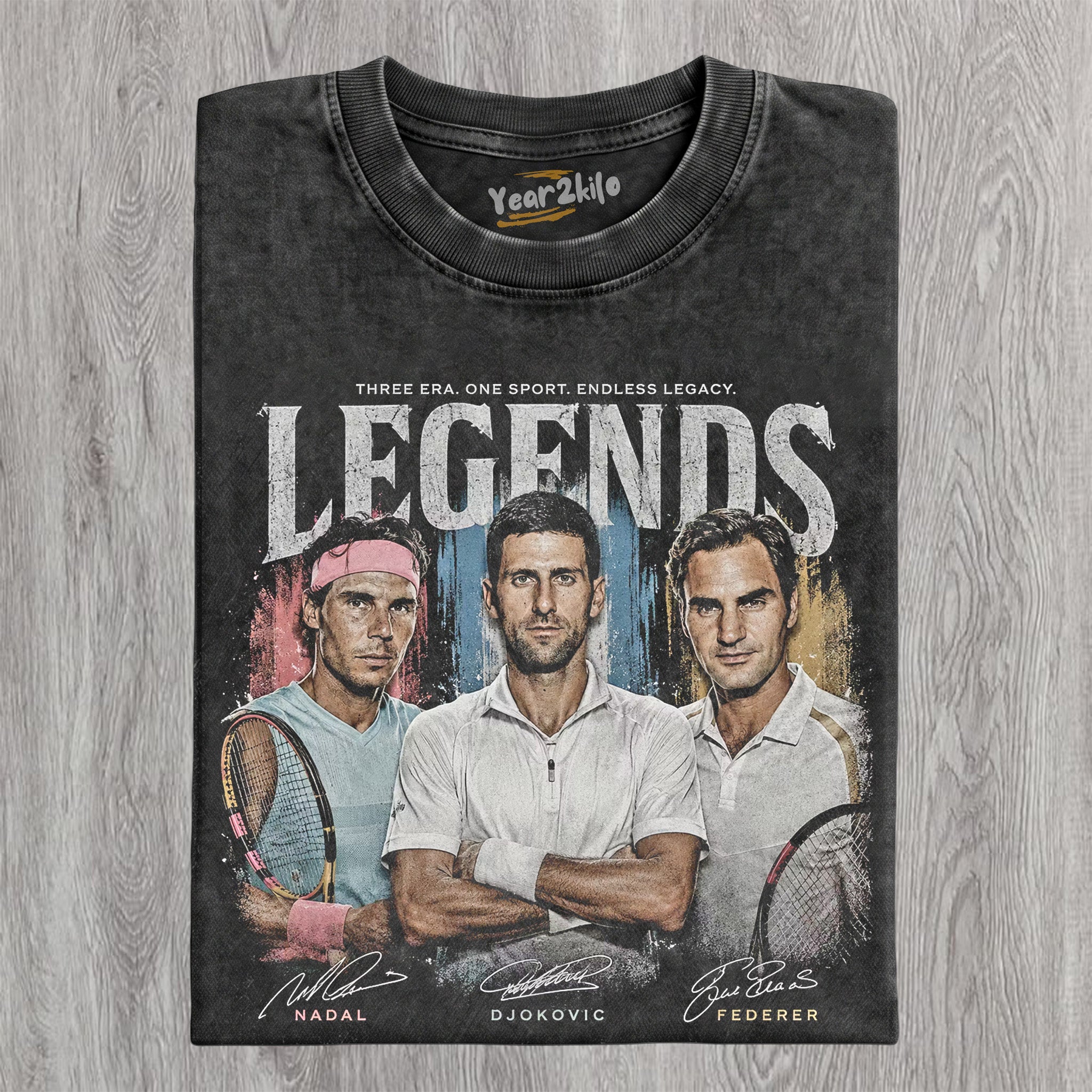 DJOKOVIC & NADAL & FEDERER LEGENDS TANK TOP & TEE & LONG SLEEVE & LAYERED LS & HOODIE