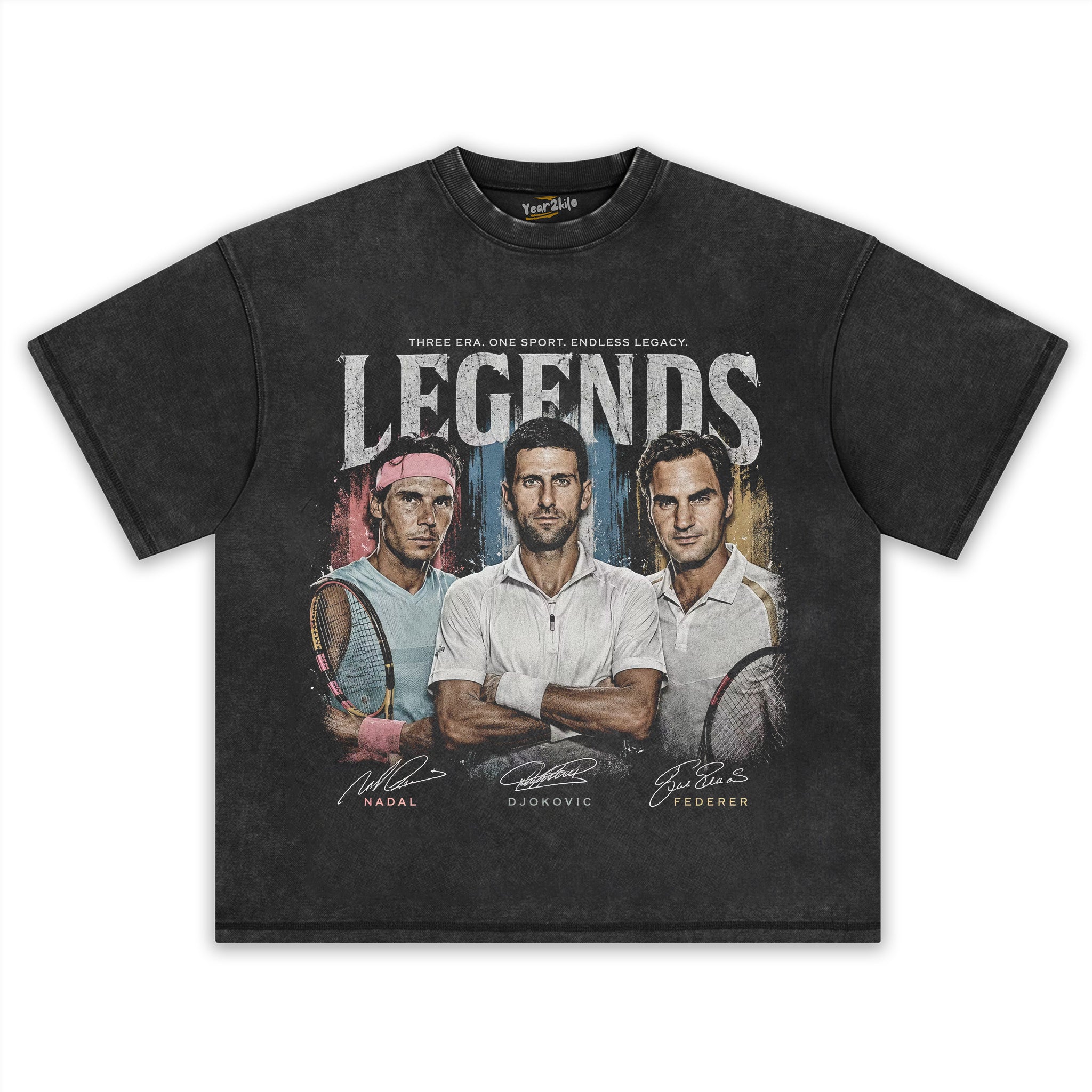 DJOKOVIC & NADAL & FEDERER LEGENDS TANK TOP & TEE & LONG SLEEVE & LAYERED LS & HOODIE