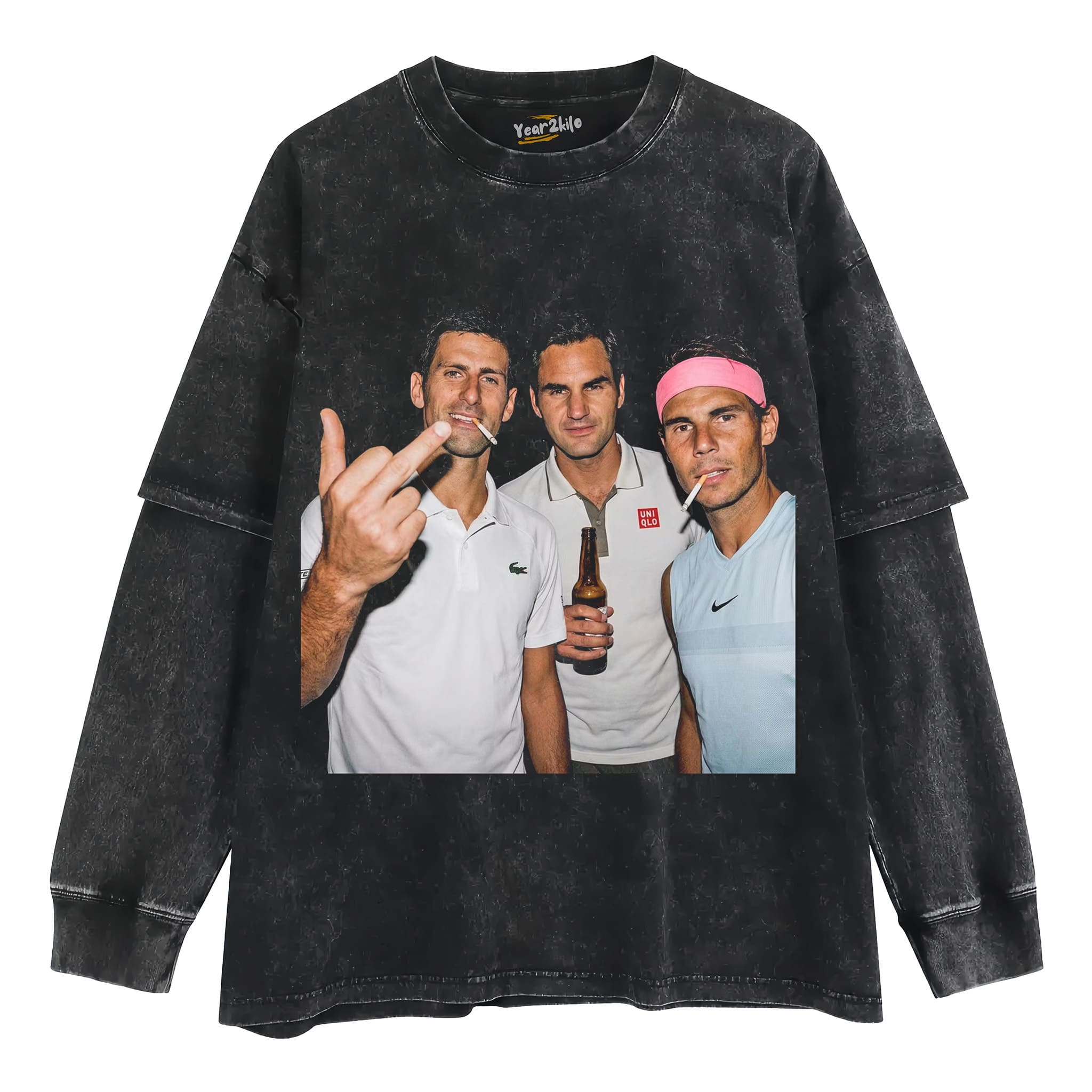 DJOKOVIC & NADAL & FEDERER TANK TOP & TEE & LONG SLEEVE & LAYERED LS & HOODIE