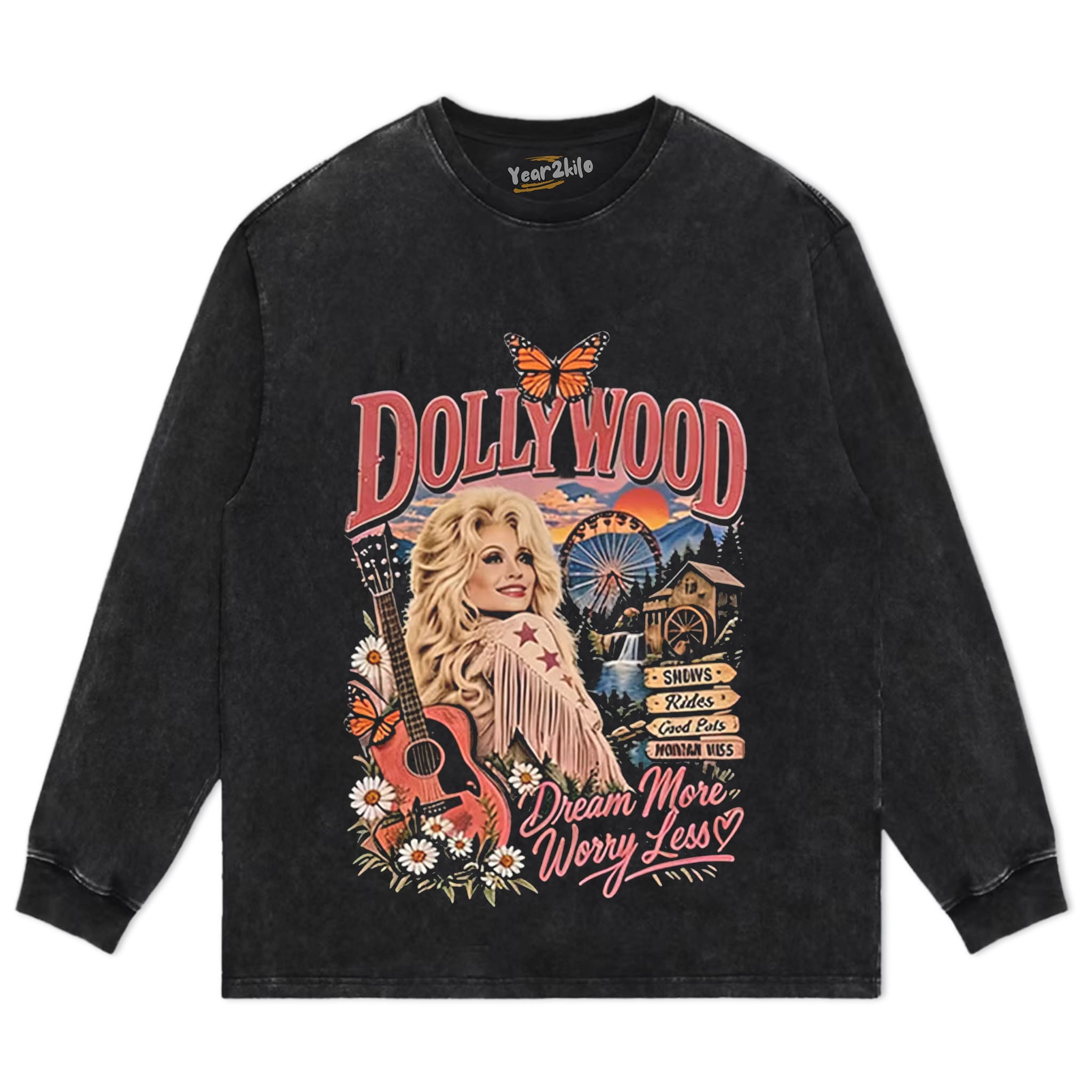 DOLLY PARTON MUSIC V2 TANK TOP & TEE & LONG SLEEVE & LAYERED LS & HOODIE