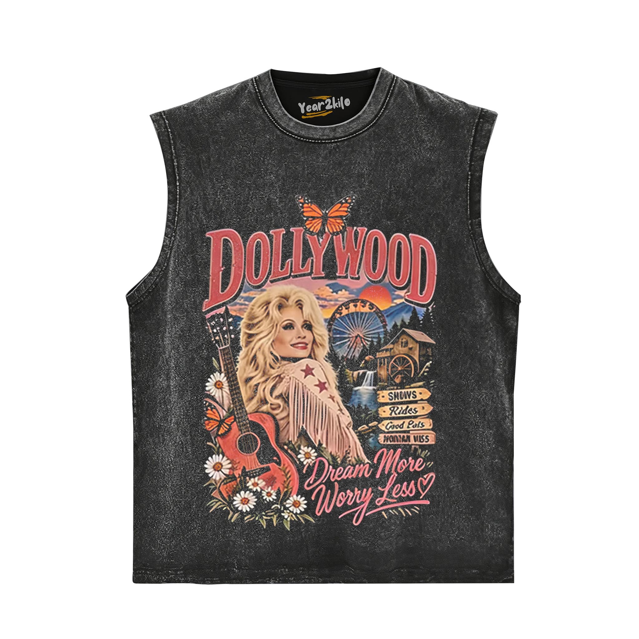 DOLLY PARTON MUSIC V2 TANK TOP & TEE & LONG SLEEVE & LAYERED LS & HOODIE