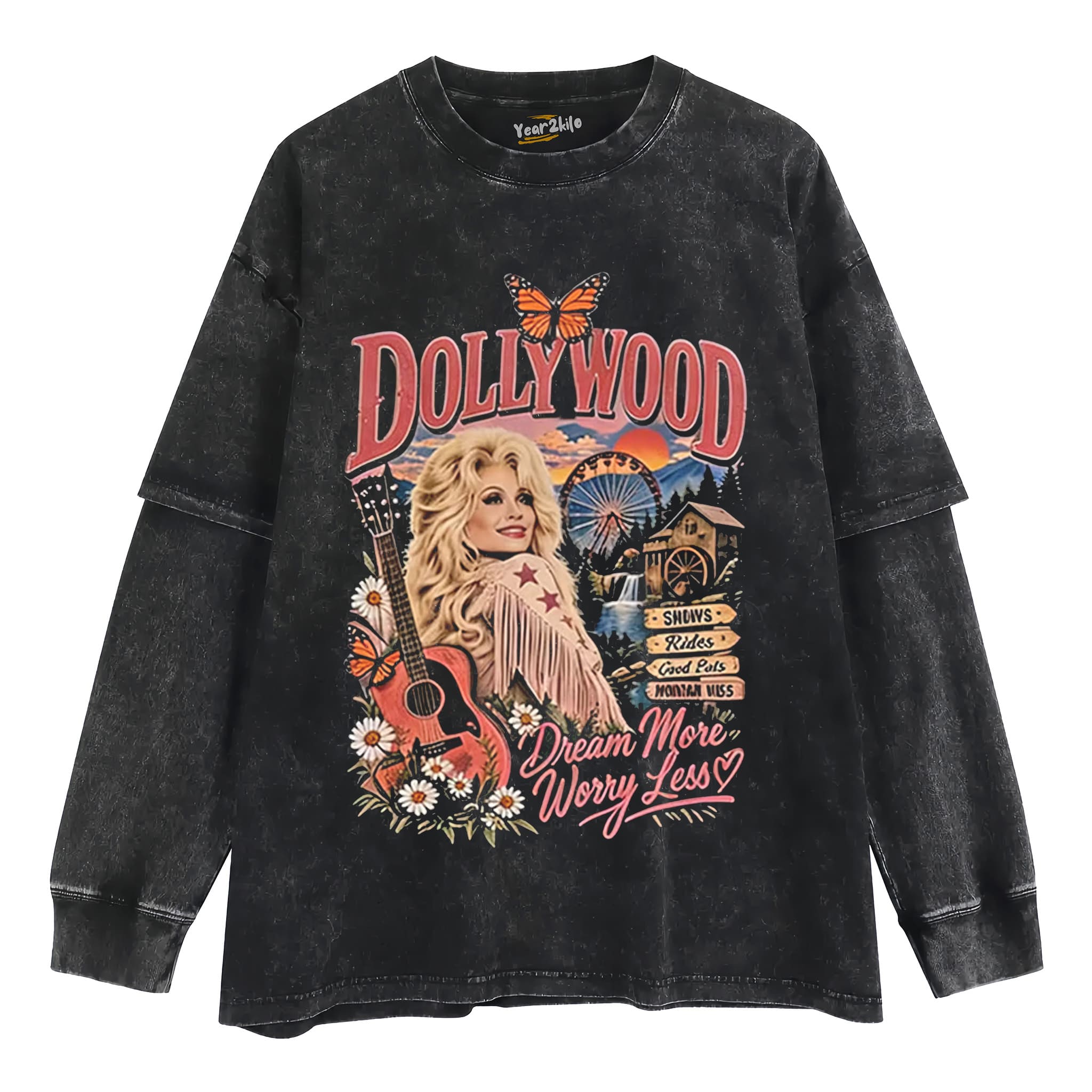 DOLLY PARTON MUSIC V2 TANK TOP & TEE & LONG SLEEVE & LAYERED LS & HOODIE