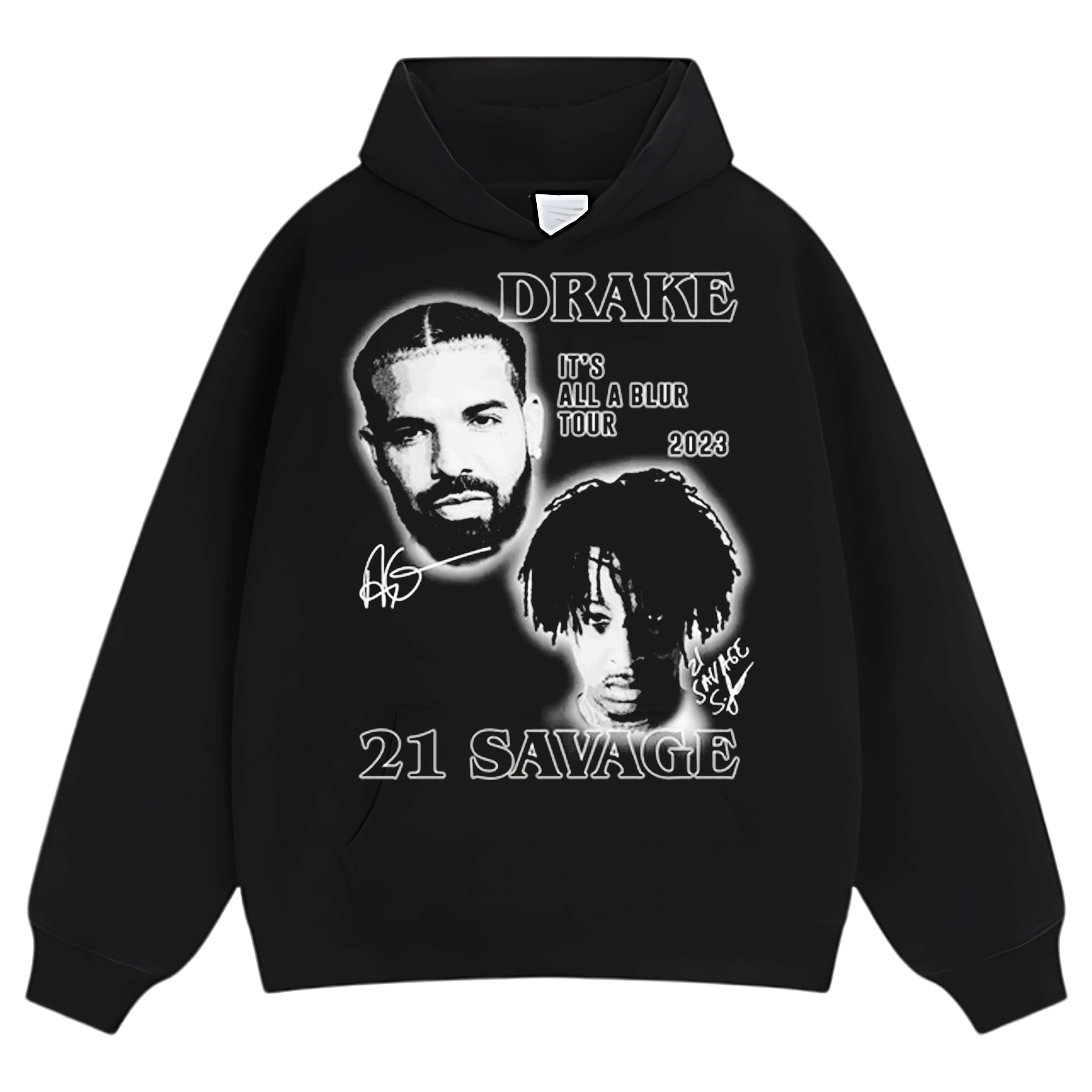 DRAKE & 21 SAVAGE TRIBUTE VINTAGE TEE & LS & HOODIE