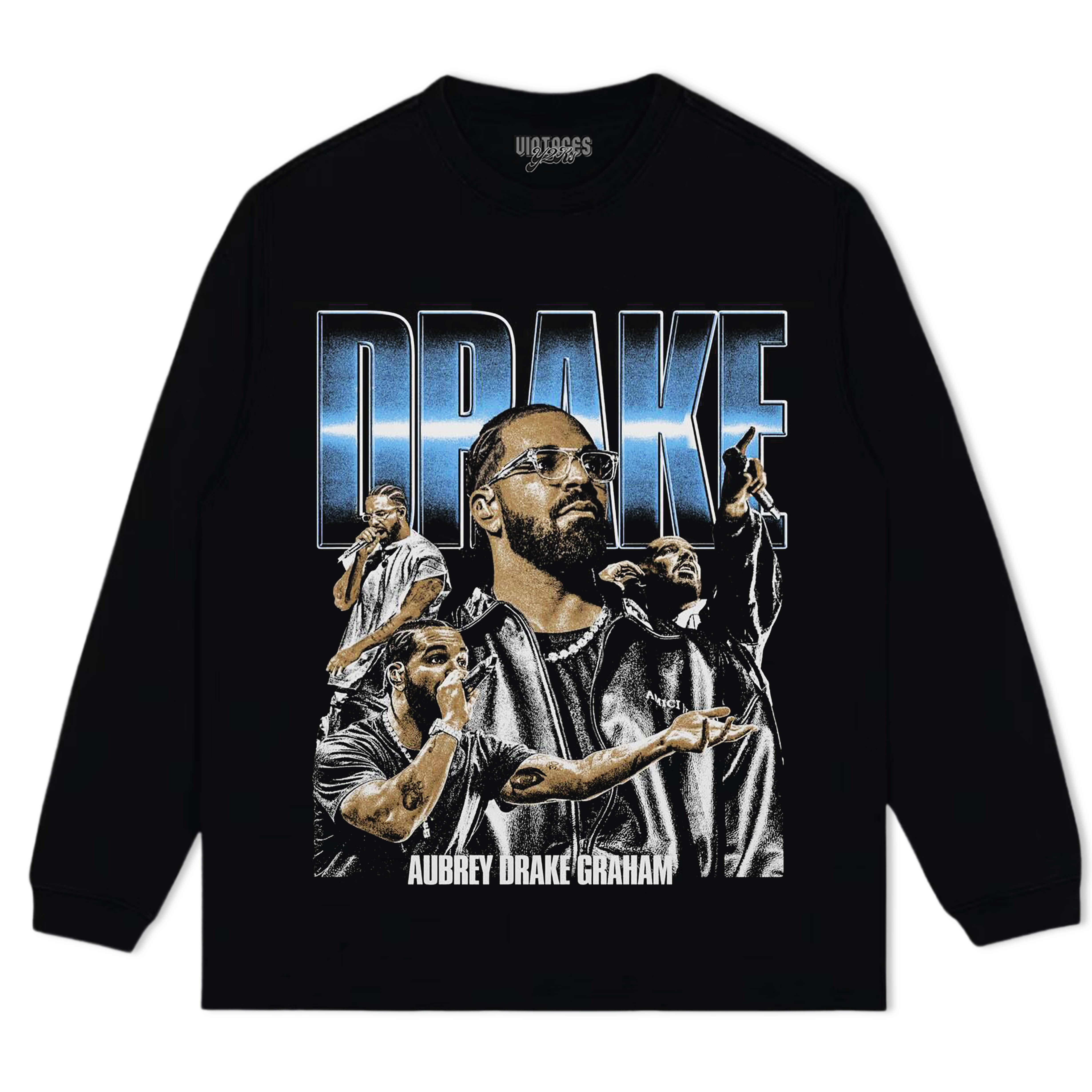 DRAKE VINTAGE-STYLE TEE & LS & HOODIE