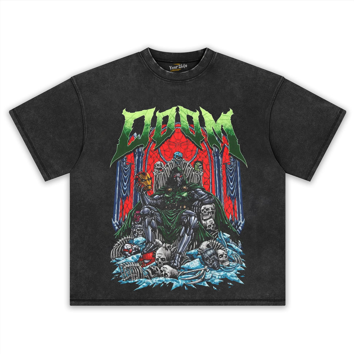 DR DOOM 2026 V2 VINTAGE TANK TOP & TEE & LONG SLEEVE & LAYERED LS & HOODIE