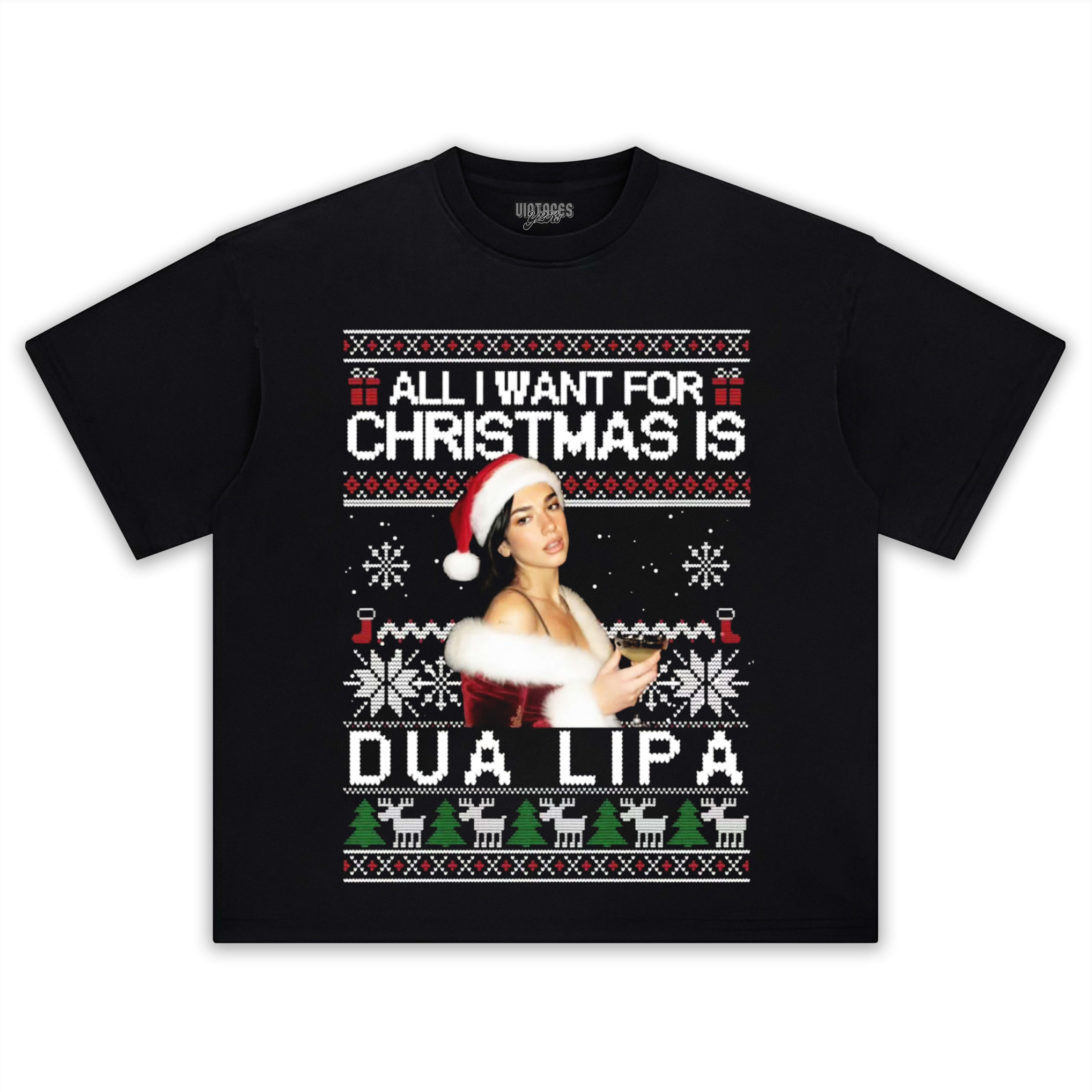 DUA LIPA CHRISTMAS STYLES TEE & LS & HOODIE