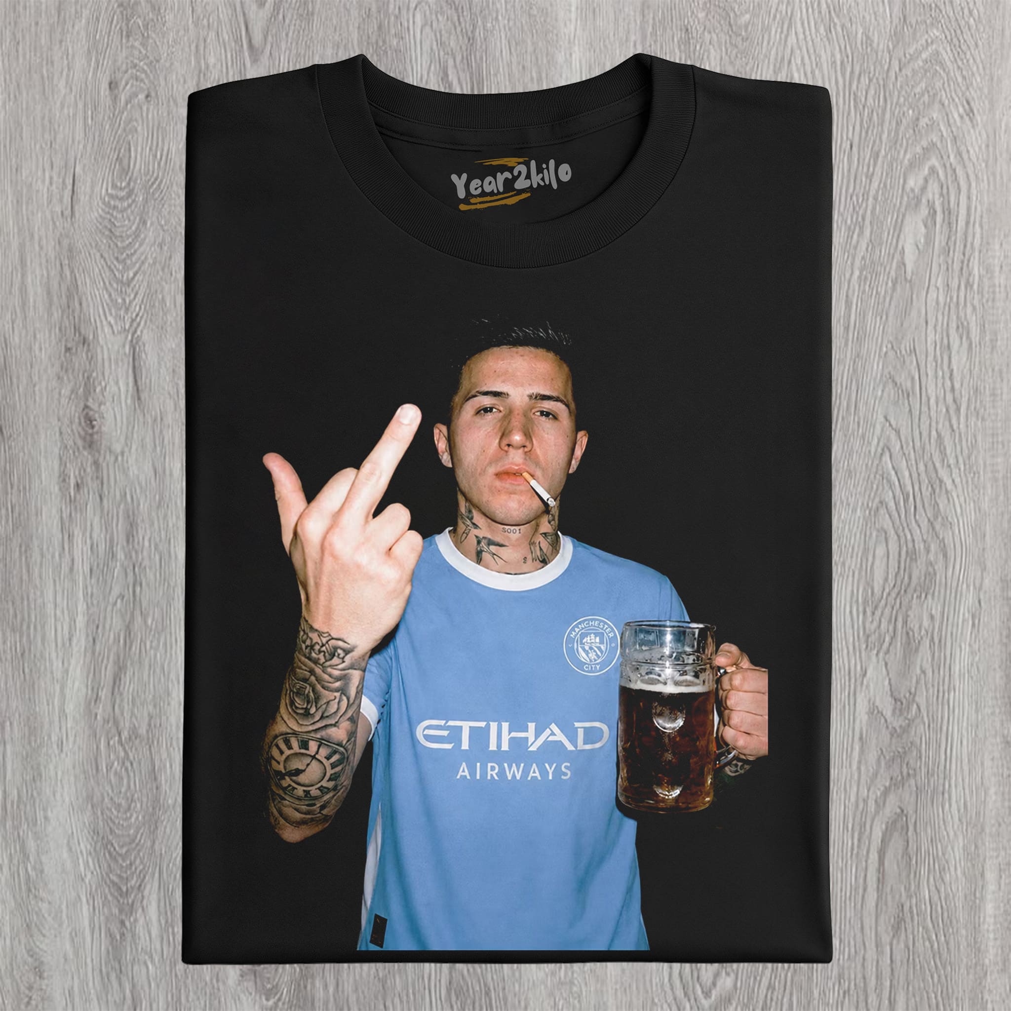 ENZO FERNANDEZ MAN CITY TANK TOP & TEE & LONG SLEEVE & LAYERED LS & HOODIE