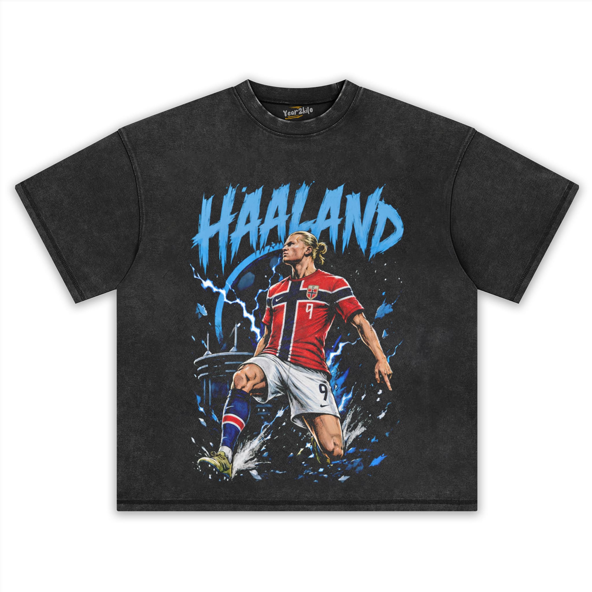 ERLING HAALAND - BORN TO SCORE TANK TOP & TEE & LONG SLEEVE & LAYERED LS & HOODIE
