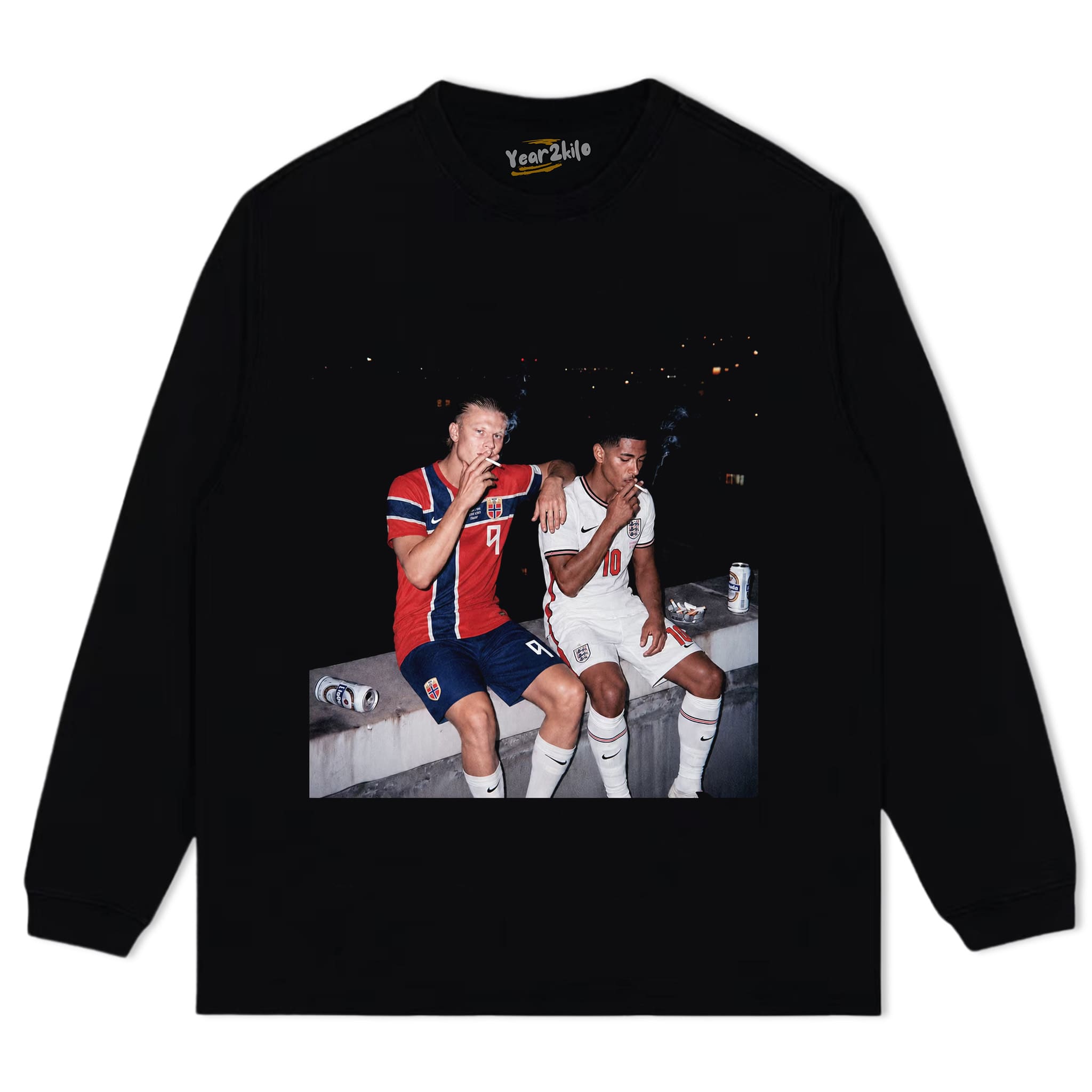 ERLING HAALAND & JUDE BELLINGHAM TANK TOP & TEE & LONG SLEEVE & LAYERED LS & HOODIE