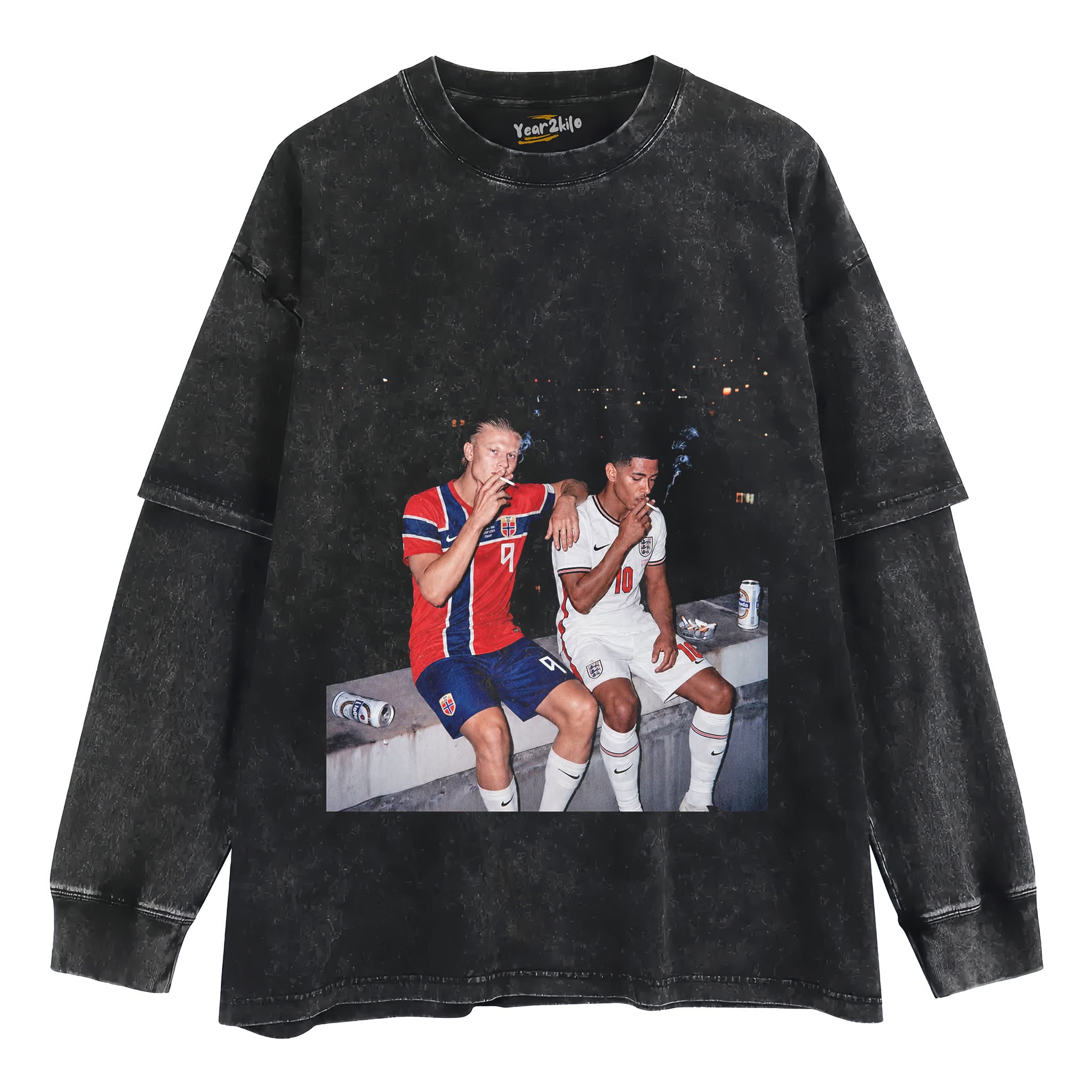 ERLING HAALAND & JUDE BELLINGHAM TANK TOP & TEE & LONG SLEEVE & LAYERED LS & HOODIE