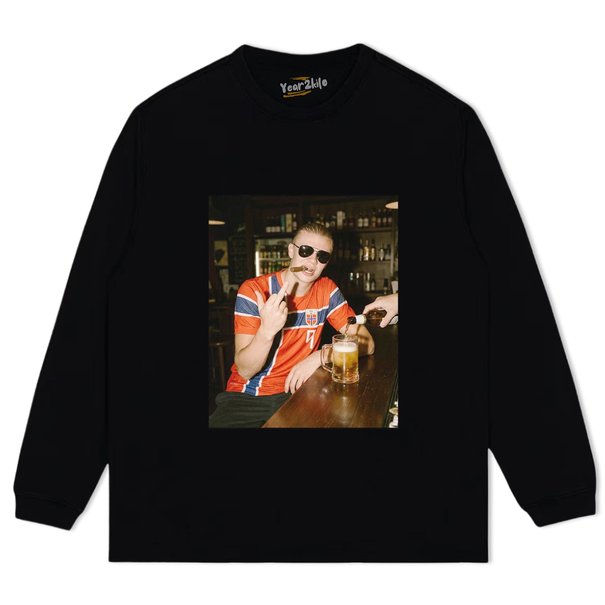 ERLING HAALAND NORWAY FUNNY VINTAGE V2 TANK TOP & TEE & LONG SLEEVE & LAYERED LS & HOODIE