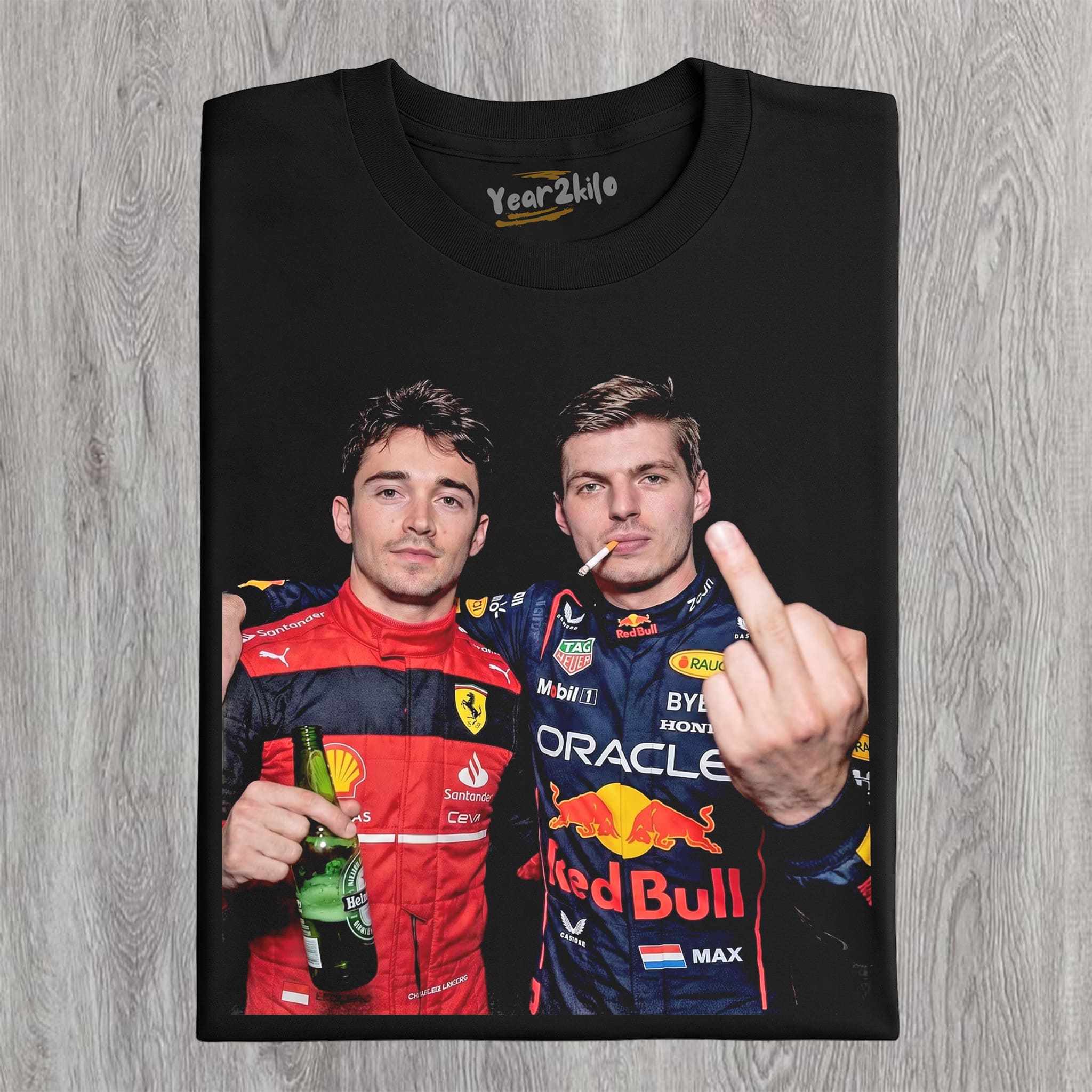 F1 MAX VERSTAPPEN & CHARLES LECLERC TANK TOP & TEE & LONG SLEEVE & LAYERED LS & HOODIE