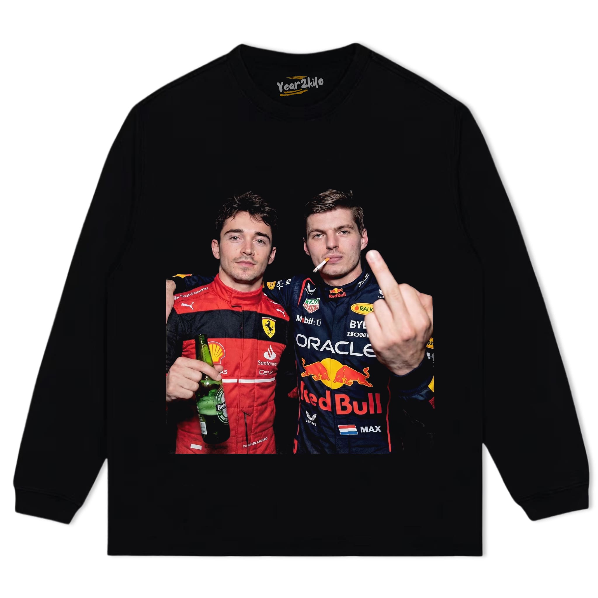 F1 MAX VERSTAPPEN & CHARLES LECLERC TANK TOP & TEE & LONG SLEEVE & LAYERED LS & HOODIE