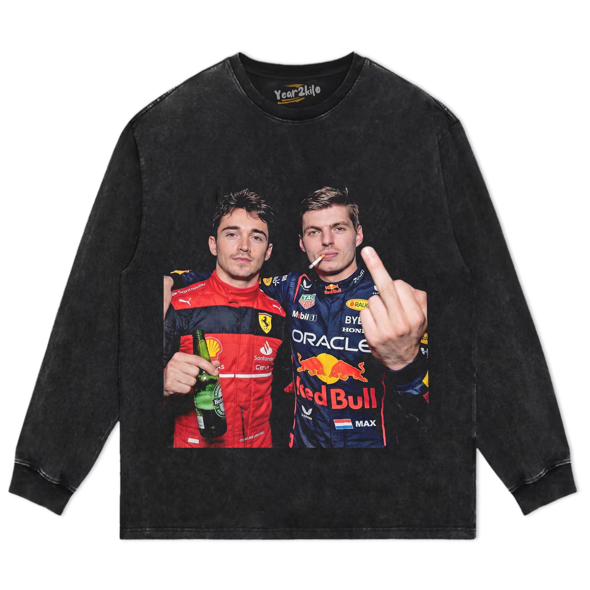 F1 MAX VERSTAPPEN & CHARLES LECLERC TANK TOP & TEE & LONG SLEEVE & LAYERED LS & HOODIE