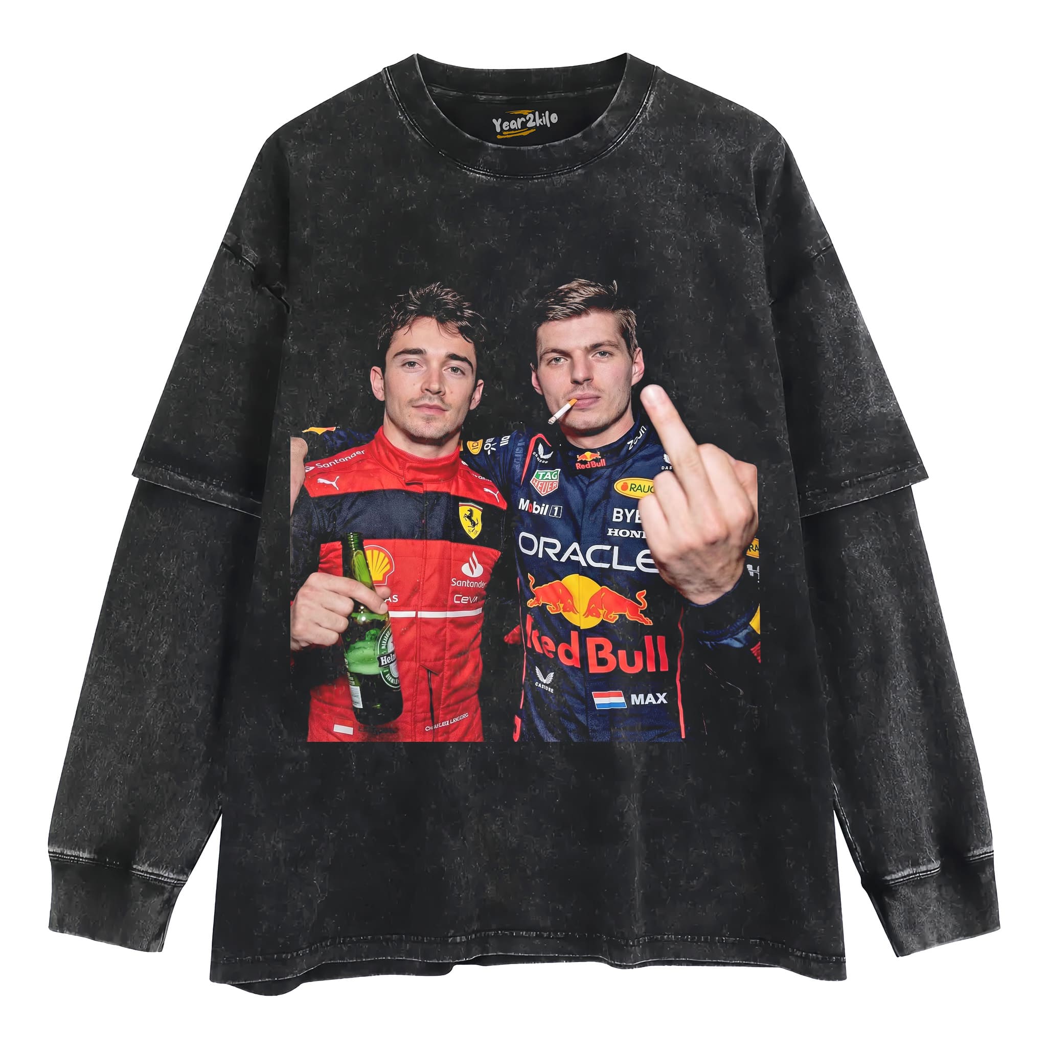 F1 MAX VERSTAPPEN & CHARLES LECLERC TANK TOP & TEE & LONG SLEEVE & LAYERED LS & HOODIE