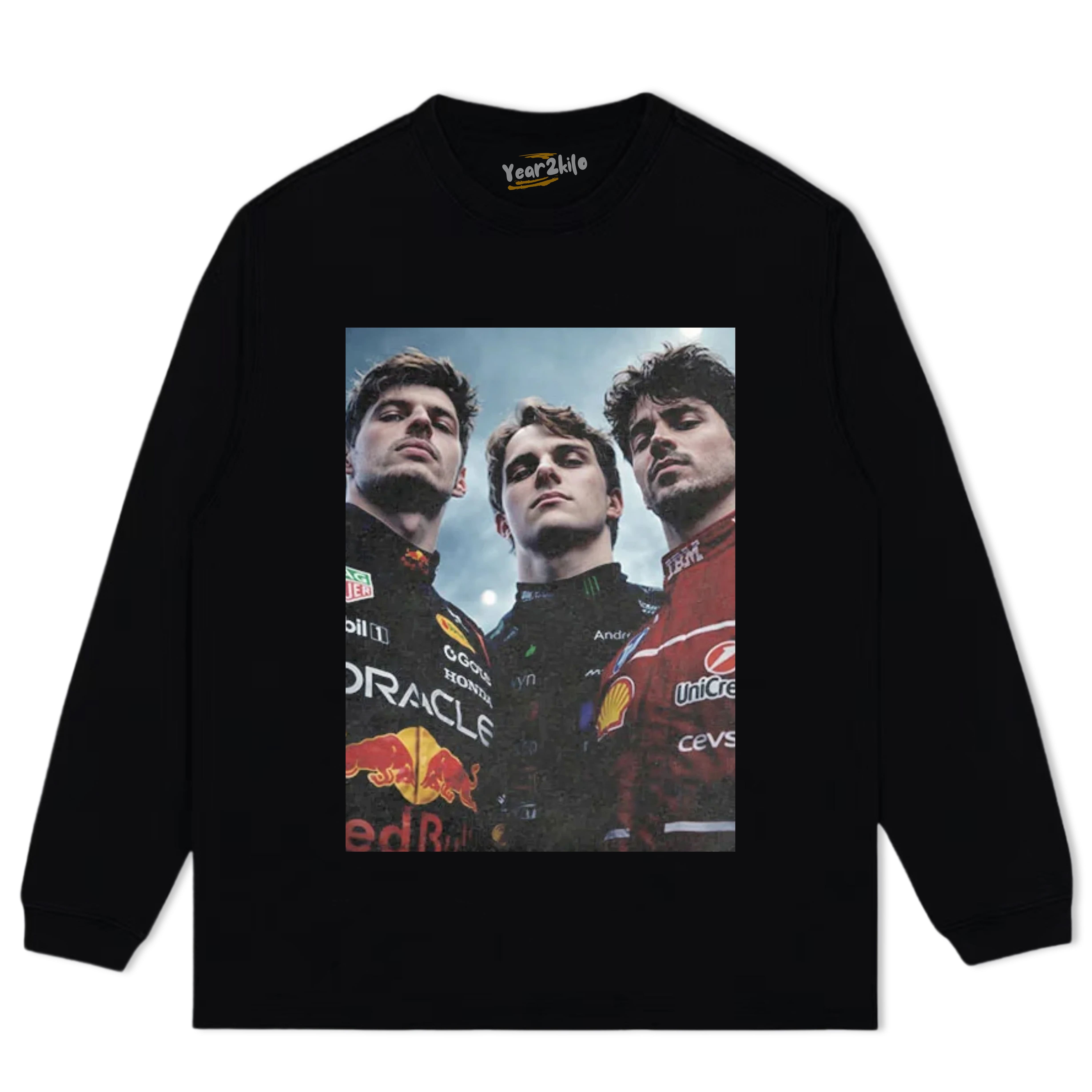 F1 THREE KINGS TOGETHER CHARLES LECLERC TANK TOP & TEE & LONG SLEEVE & LAYERED LS & HOODIE