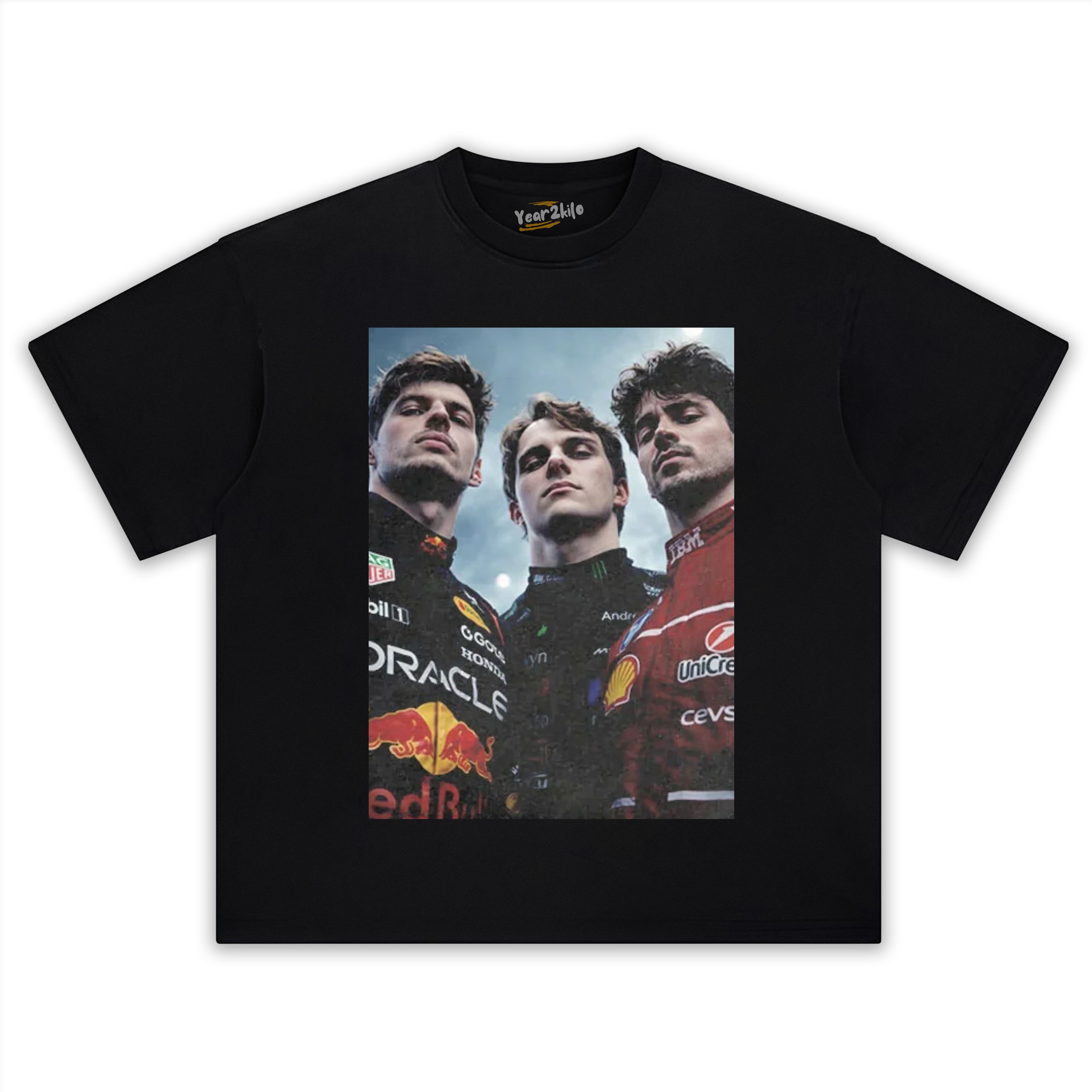 F1 THREE KINGS TOGETHER CHARLES LECLERC TANK TOP & TEE & LONG SLEEVE & LAYERED LS & HOODIE