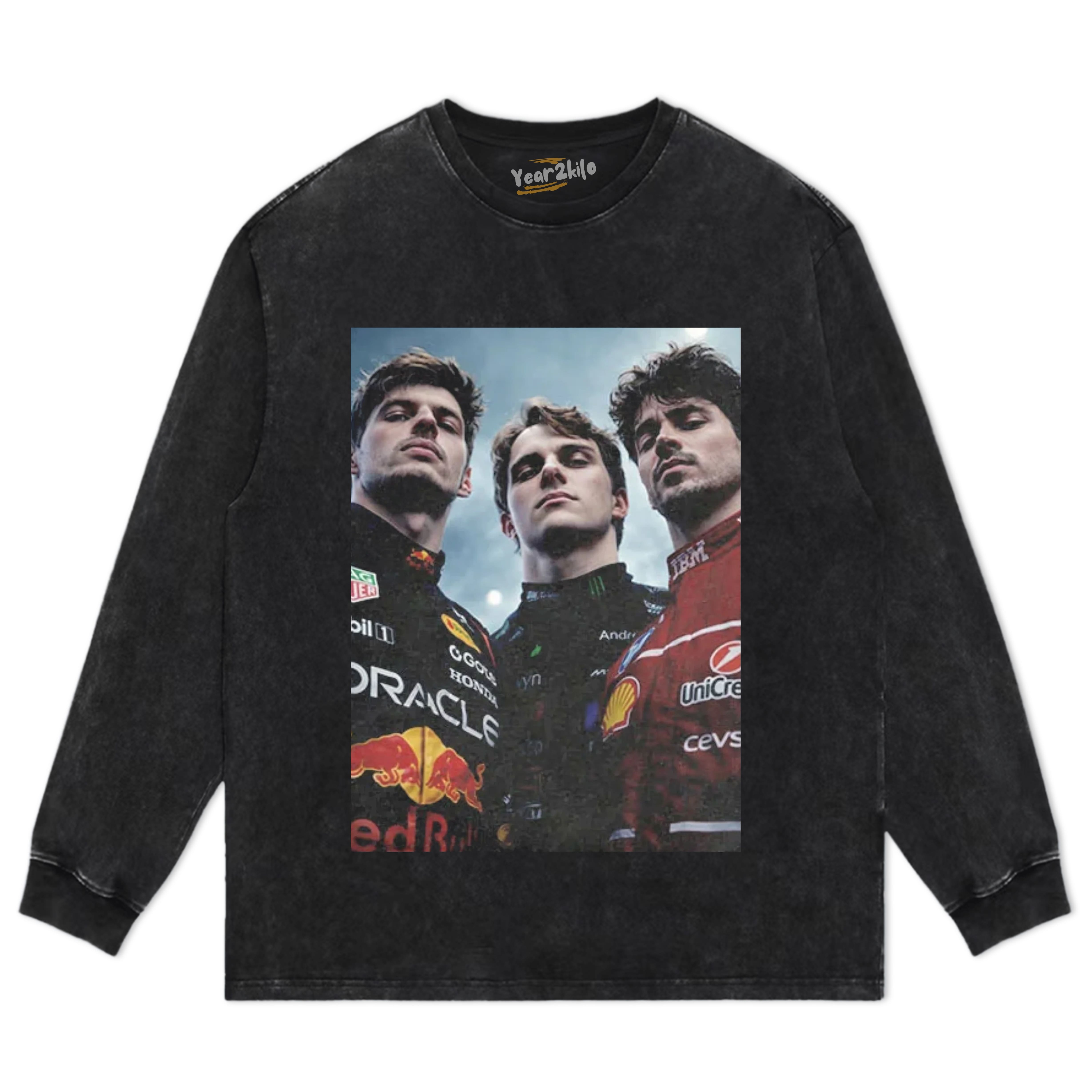 F1 THREE KINGS TOGETHER CHARLES LECLERC TANK TOP & TEE & LONG SLEEVE & LAYERED LS & HOODIE