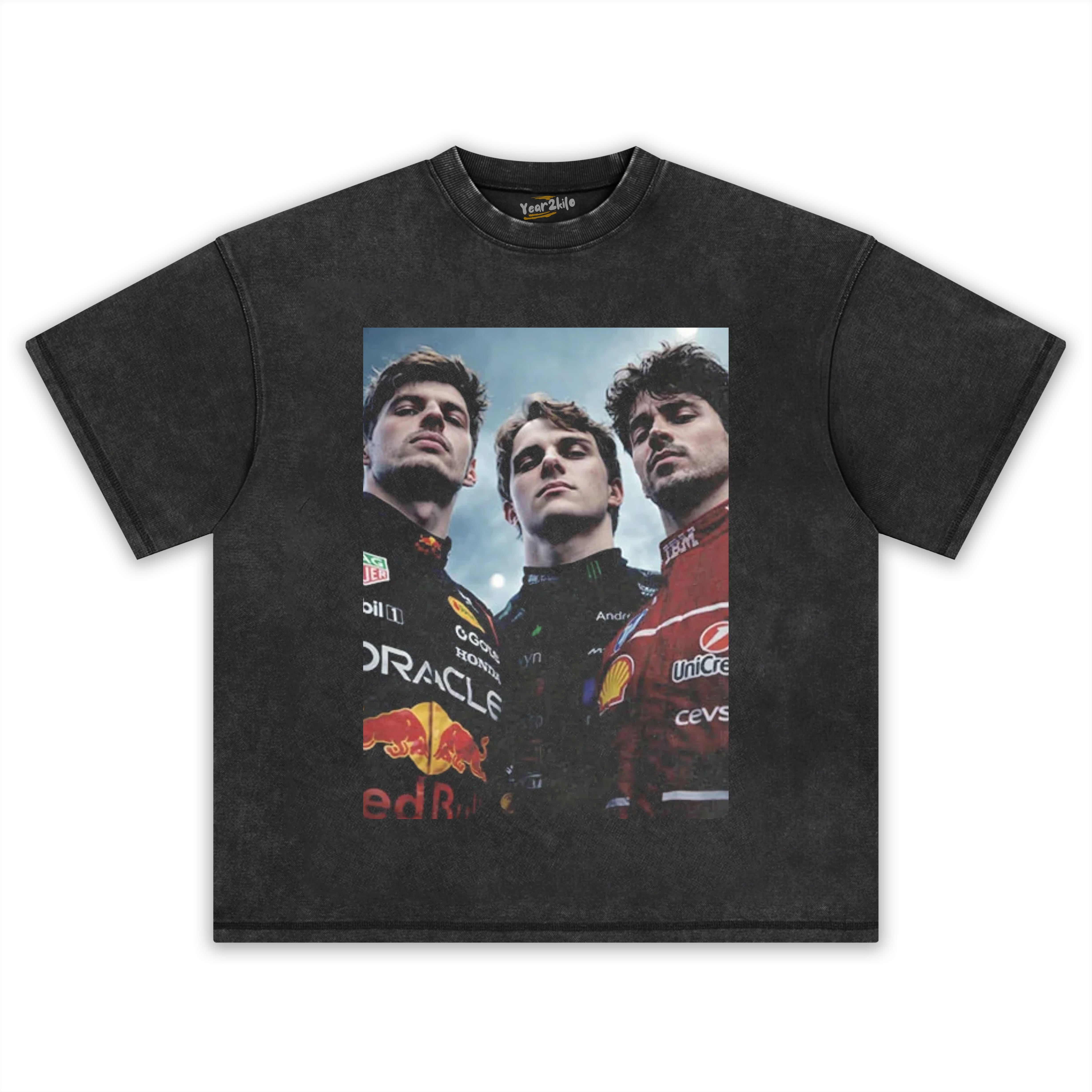 F1 THREE KINGS TOGETHER CHARLES LECLERC TANK TOP & TEE & LONG SLEEVE & LAYERED LS & HOODIE